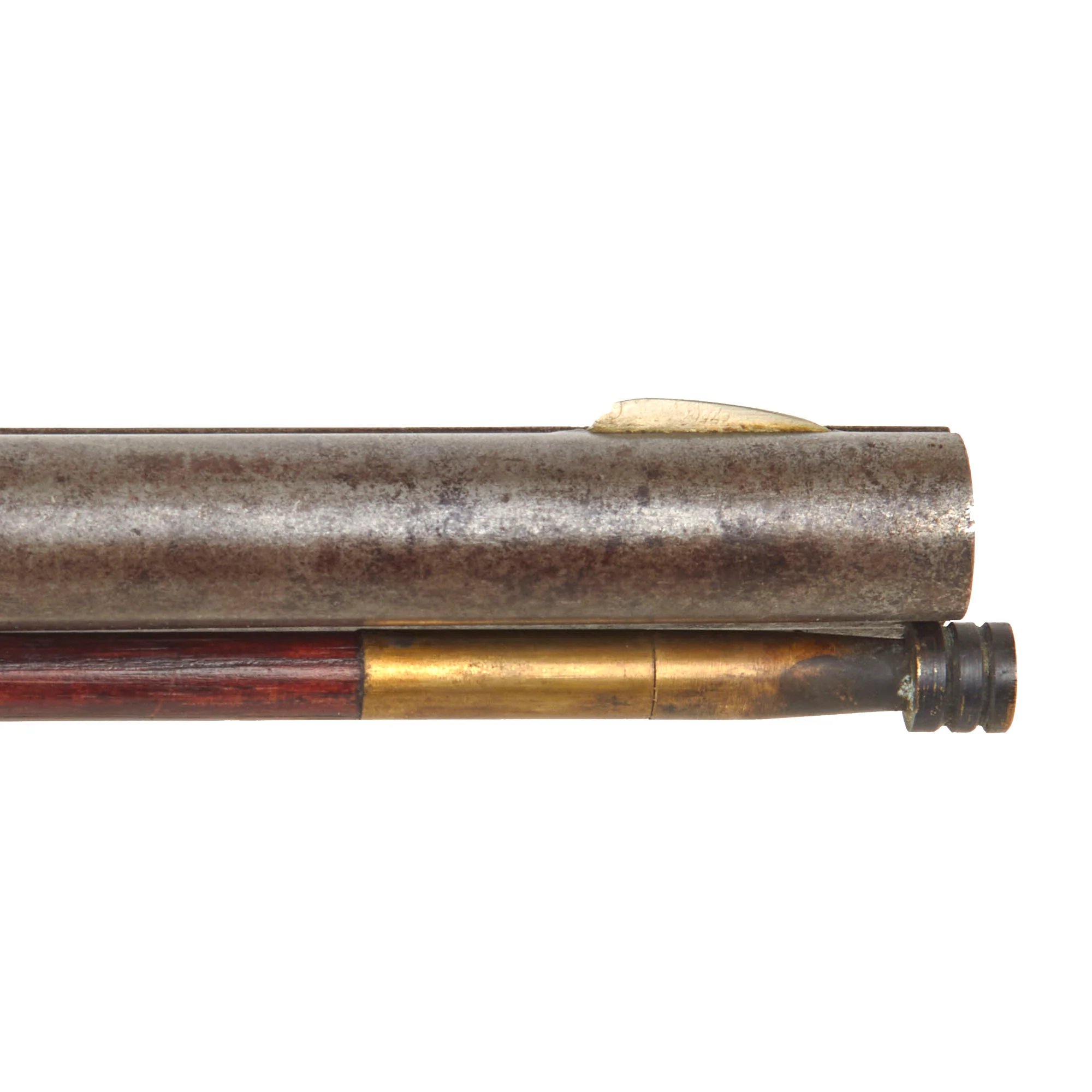 Original 19th Century U.S. Double Barreled Cape Percussion Combination Gun Made in Lansingburgh, NY - Circa 1850 — image 11