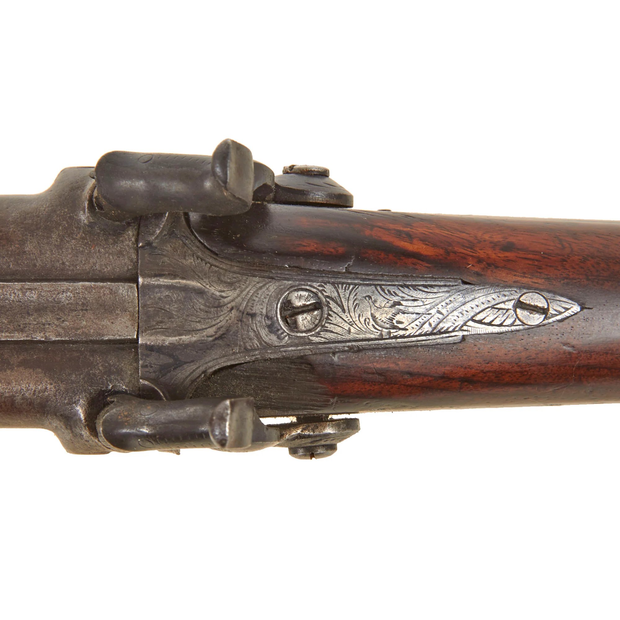 Original 19th Century U.S. Double Barreled Cape Percussion Combination Gun Made in Lansingburgh, NY - Circa 1850 — image 20