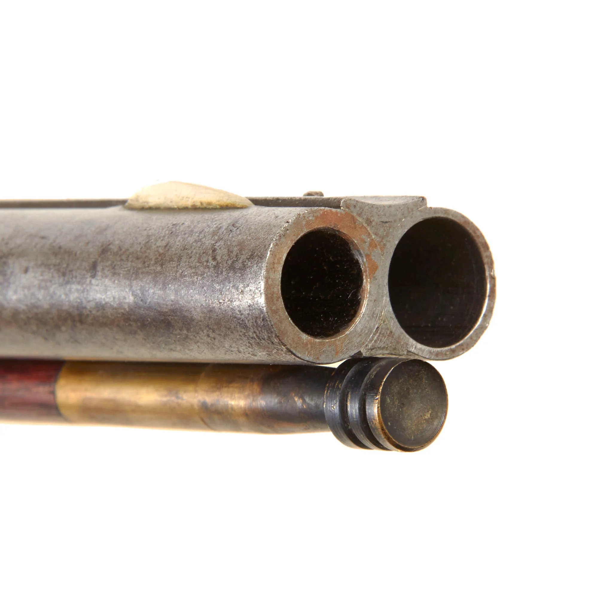 Original 19th Century U.S. Double Barreled Cape Percussion Combination Gun Made in Lansingburgh, NY - Circa 1850 — image 7