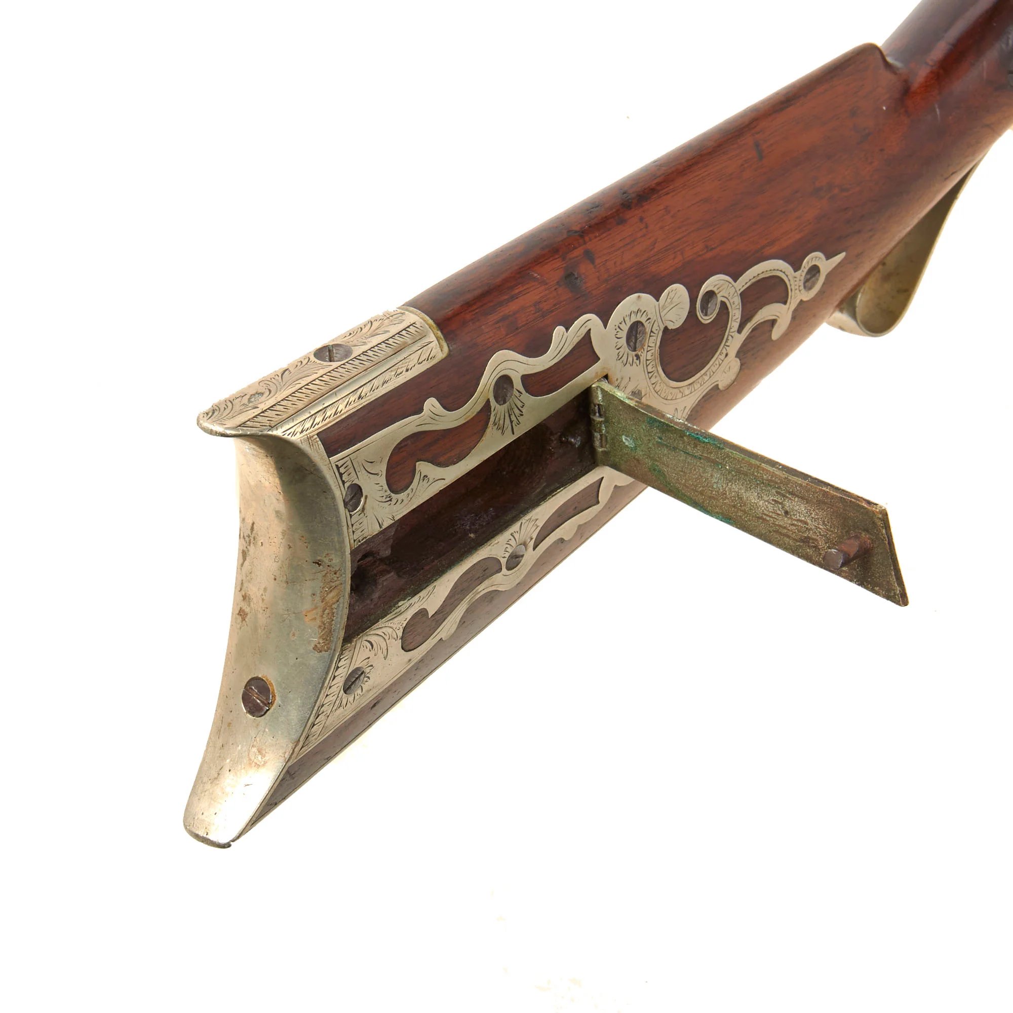 Original 19th Century U.S. Double Barreled Cape Percussion Combination Gun Made in Lansingburgh, NY - Circa 1850 — image 8