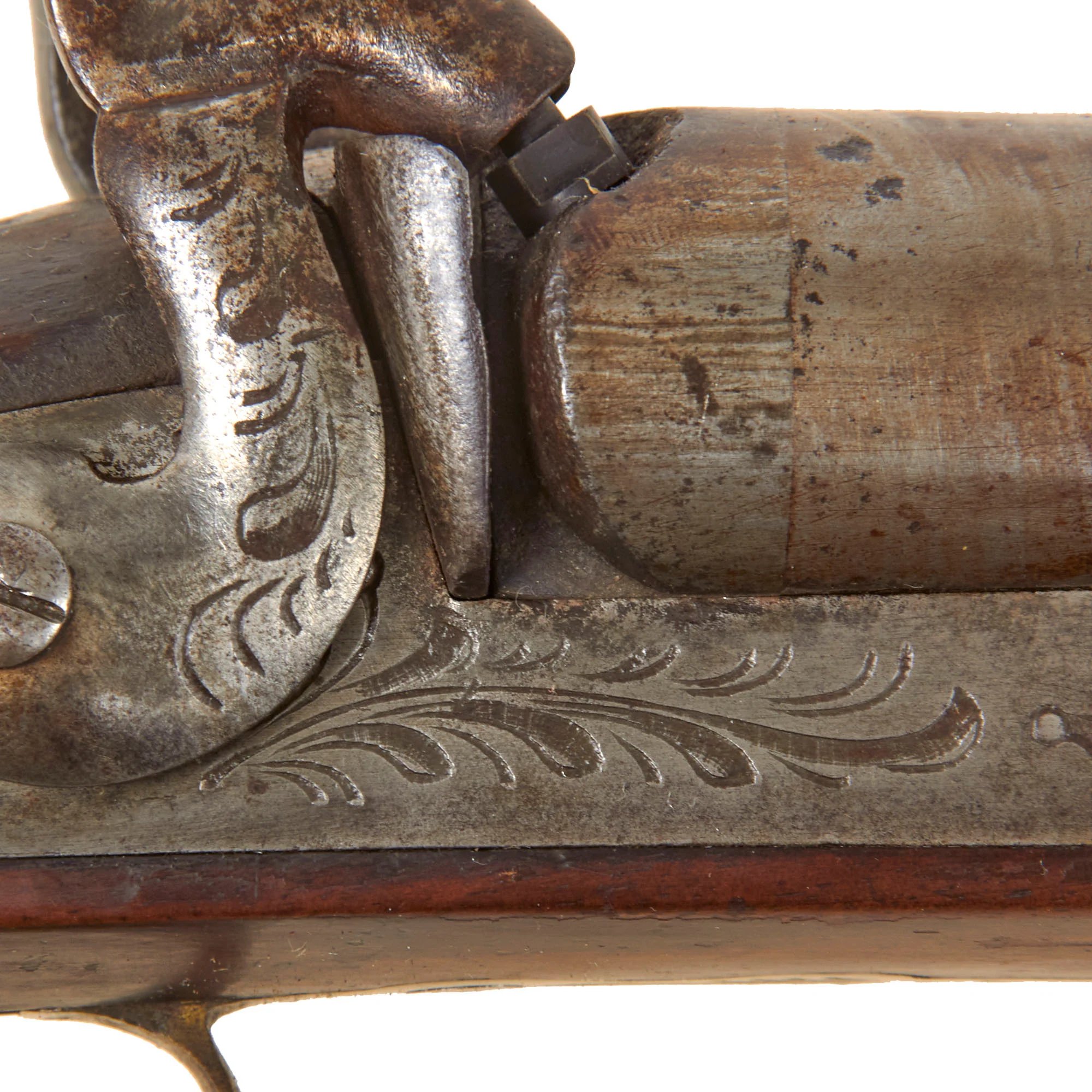 Original Belgian Double Barrel 11 Bore Percussion Fowling Piece for the U.S. Frontier Market with 33 Inch Barrels - circa 1850 — image 12