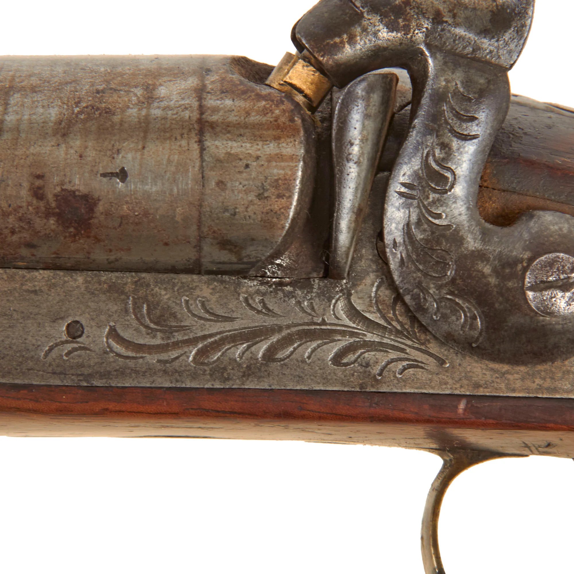 Original Belgian Double Barrel 11 Bore Percussion Fowling Piece for the U.S. Frontier Market with 33 Inch Barrels - circa 1850 — image 17