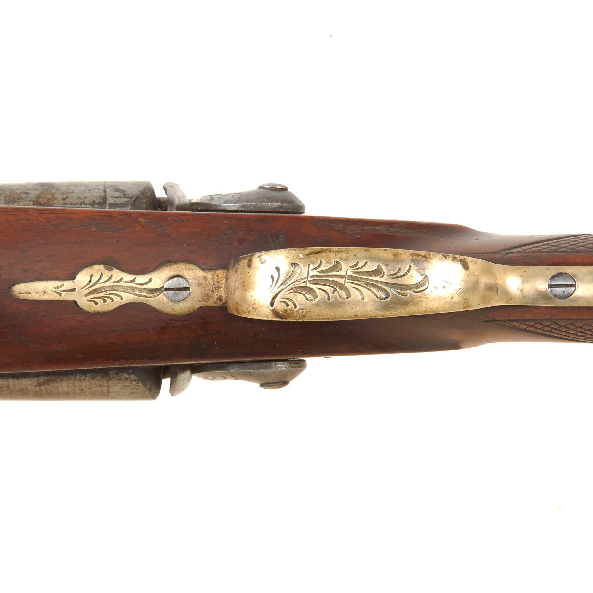 Original Belgian Double Barrel 11 Bore Percussion Fowling Piece for the U.S. Frontier Market with 33 Inch Barrels - circa 1850 — image 22
