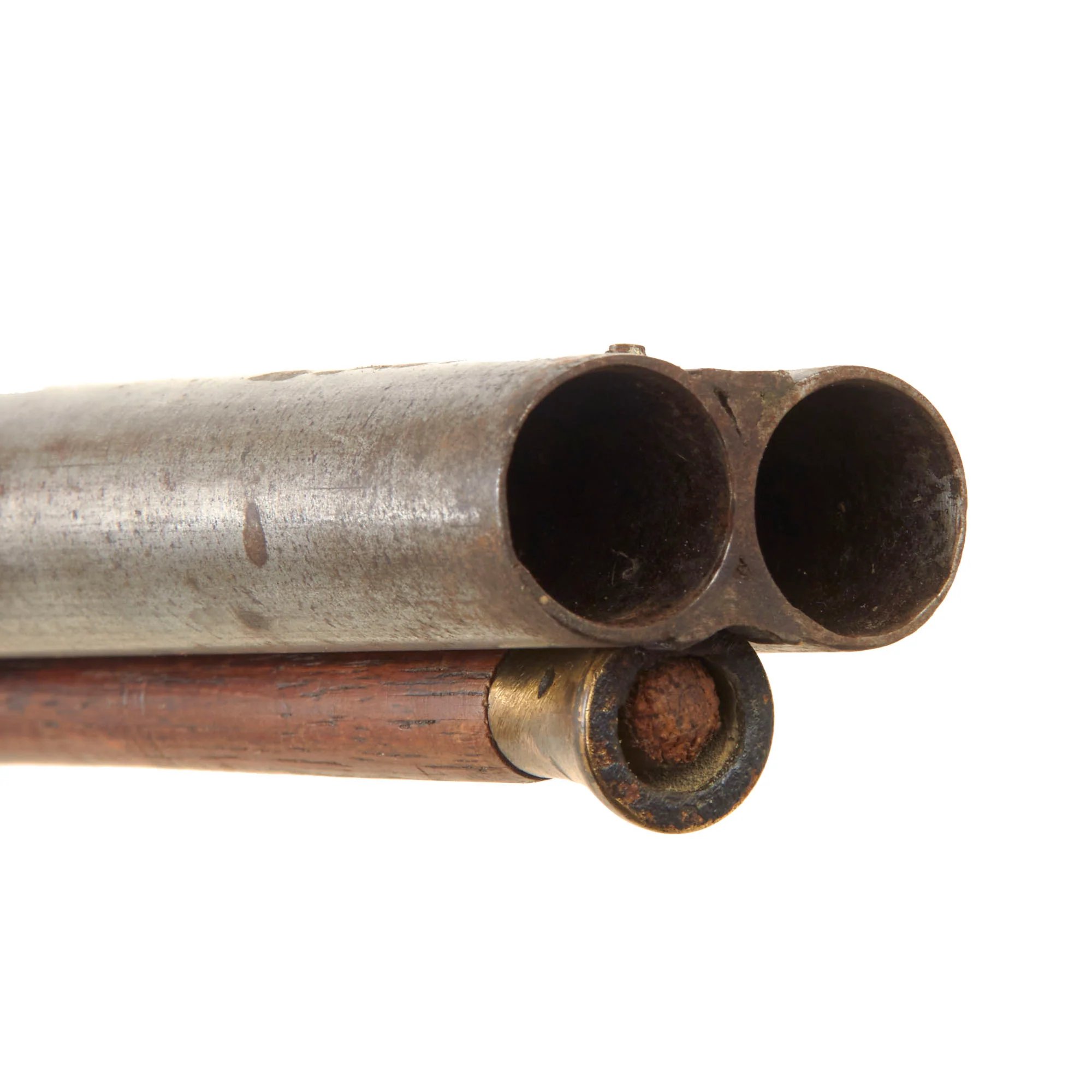 Original Belgian Double Barrel 11 Bore Percussion Fowling Piece for the U.S. Frontier Market with 33 Inch Barrels - circa 1850 — image 27