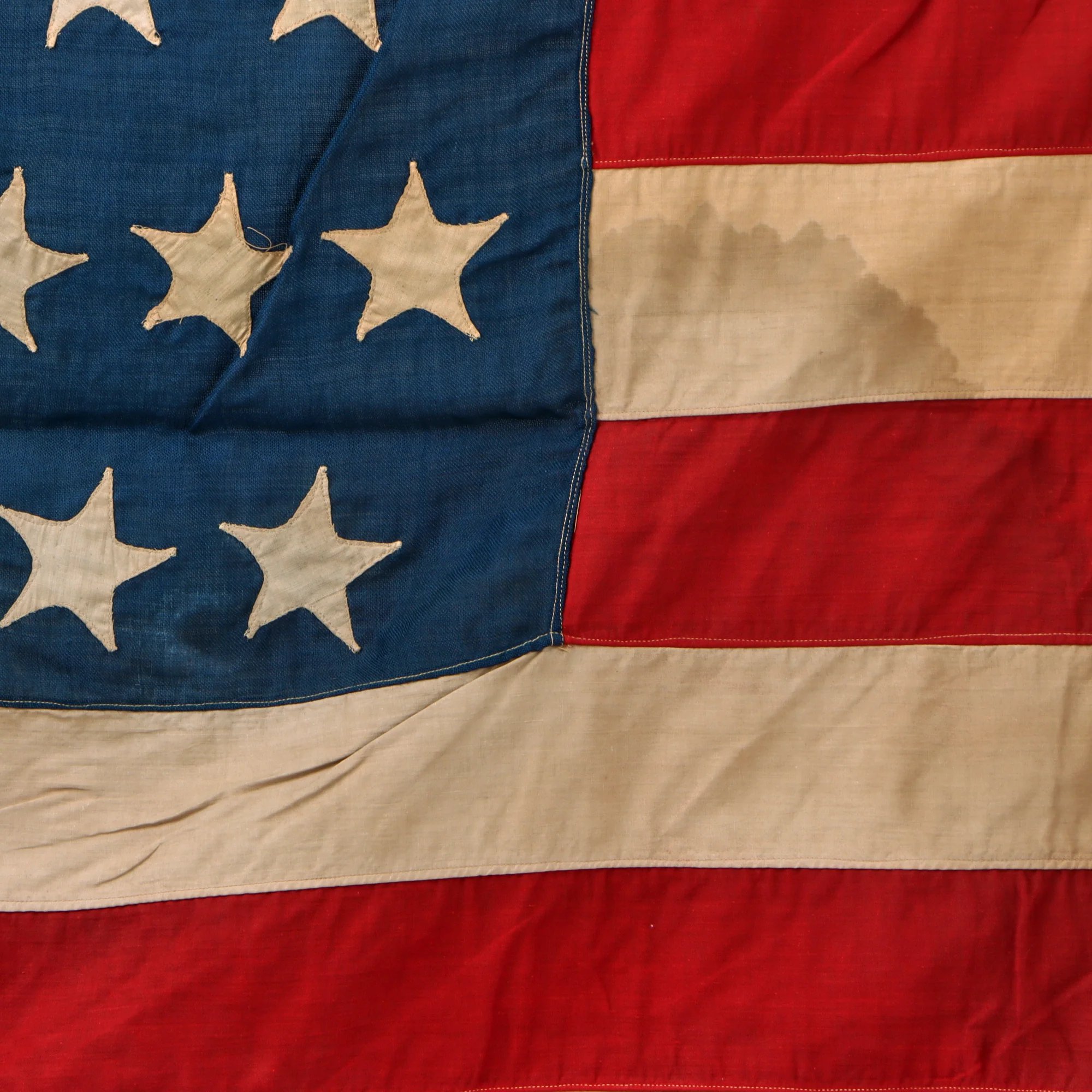 Original U.S. Spanish American War 45 Star Wool National Flag - 51 x 88' — image 3