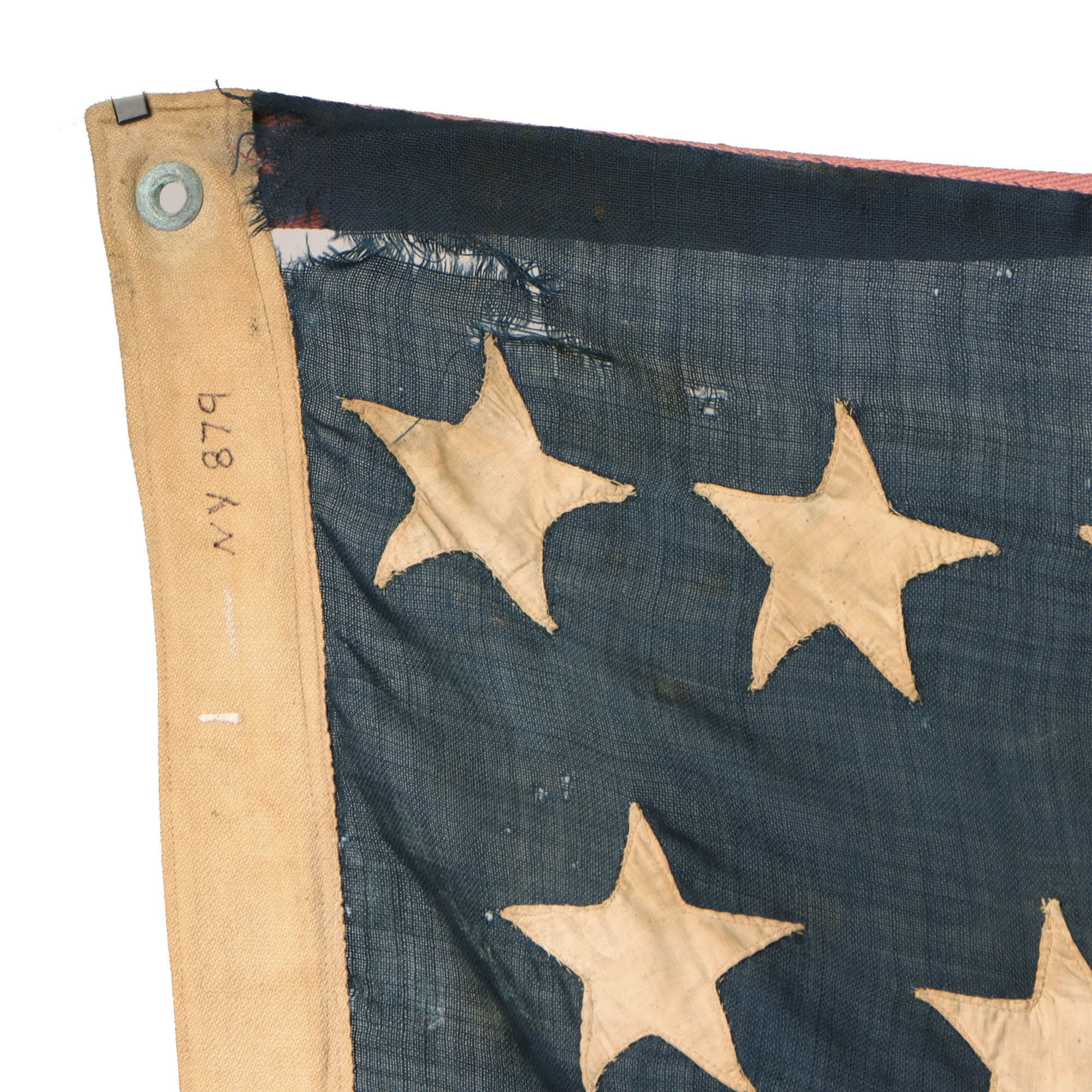 Original U.S. Spanish American War 45 Star Wool National Flag - 51 x 88' — image 5
