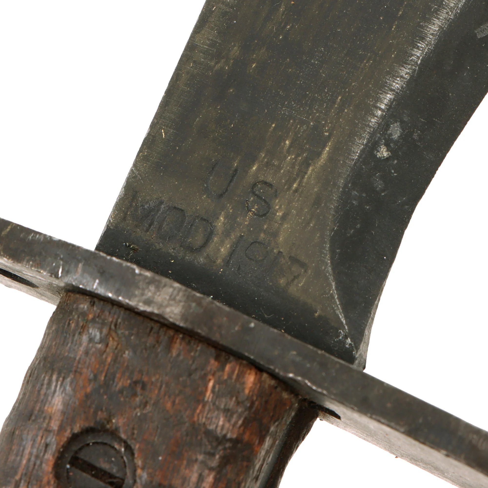 Original U.S. WWI Model 1917 Bolo Knife by Plumb Philadelphia Dated 1918 with Canvas Scabbard — image 7