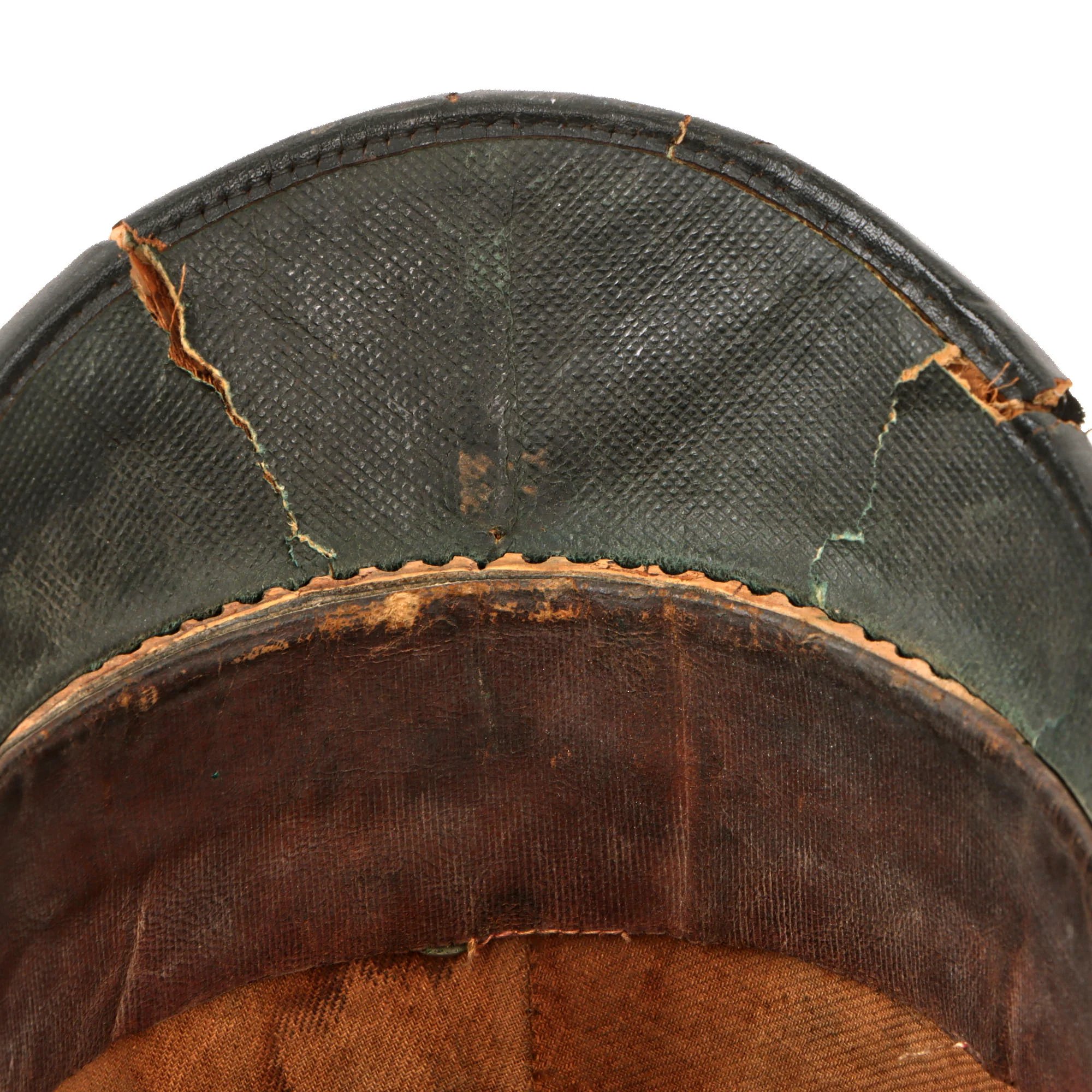 Original U.S. Indian Wars 1881 Model Infantry Regiment Dress Helmet by J.H. McKenney & Co. with Red Plume — image 11