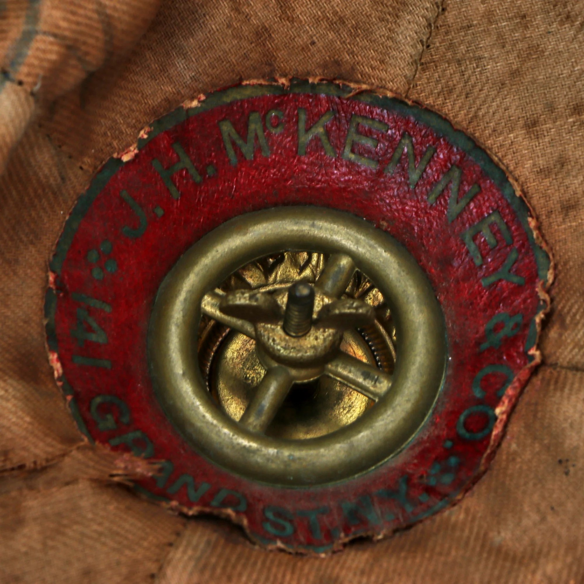 Original U.S. Indian Wars 1881 Model Infantry Regiment Dress Helmet by J.H. McKenney & Co. with Red Plume — image 9