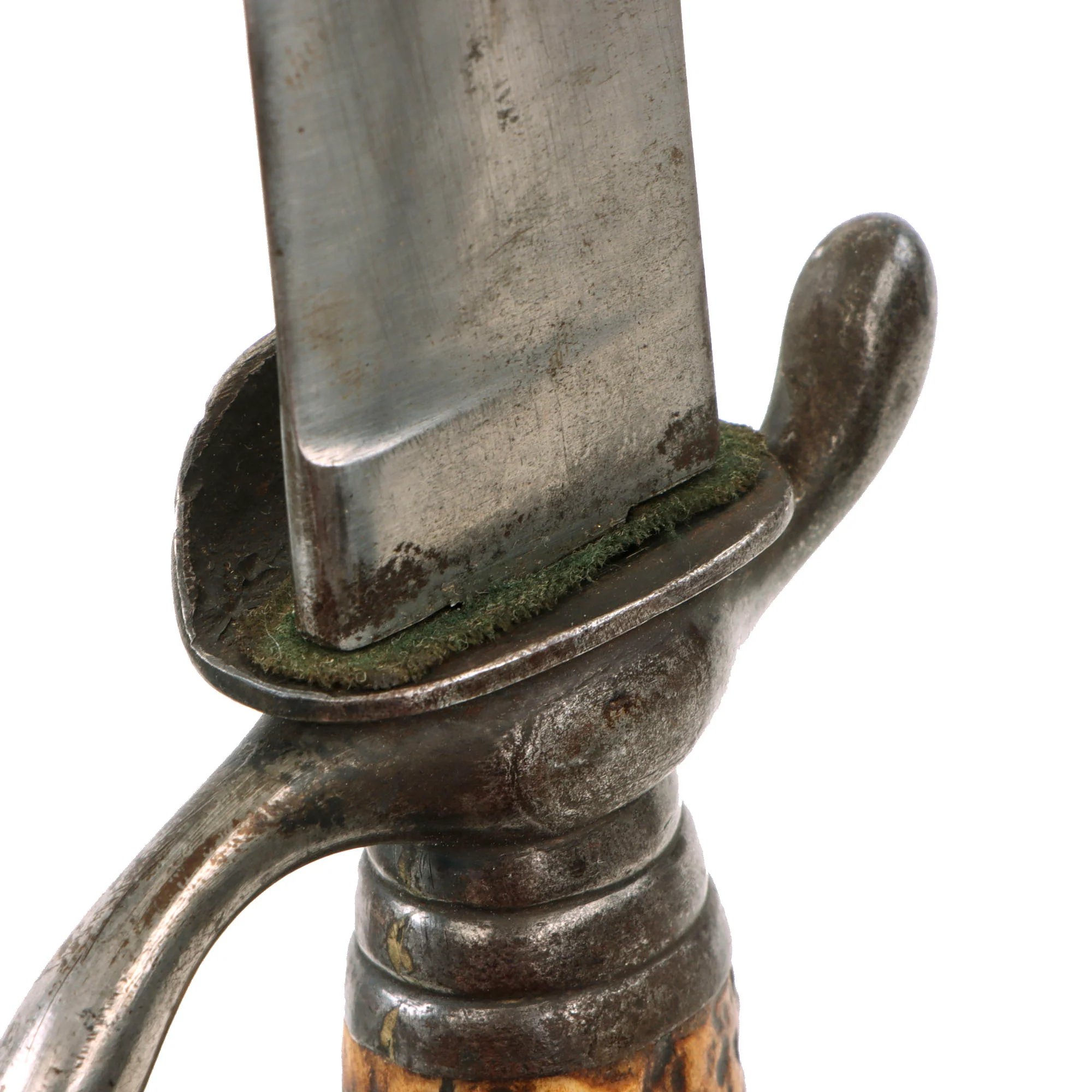 Original German Pre-WWI Stag Handle Hirschfänger Hunting Dagger by Weyersberg Kirschbaum & Cie with Scabbard — image 10