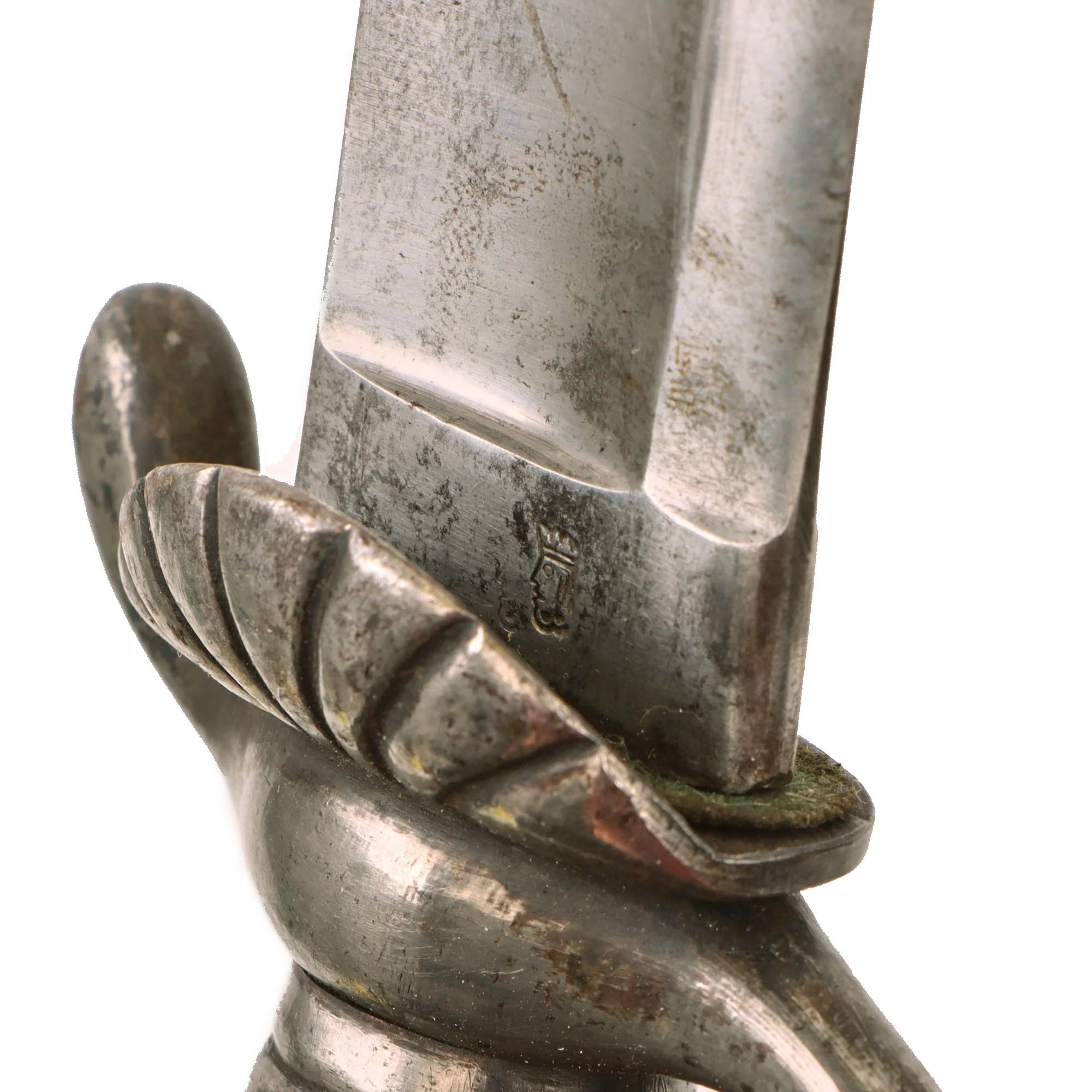 Original German Pre-WWI Stag Handle Hirschfänger Hunting Dagger by Weyersberg Kirschbaum & Cie with Scabbard — image 11