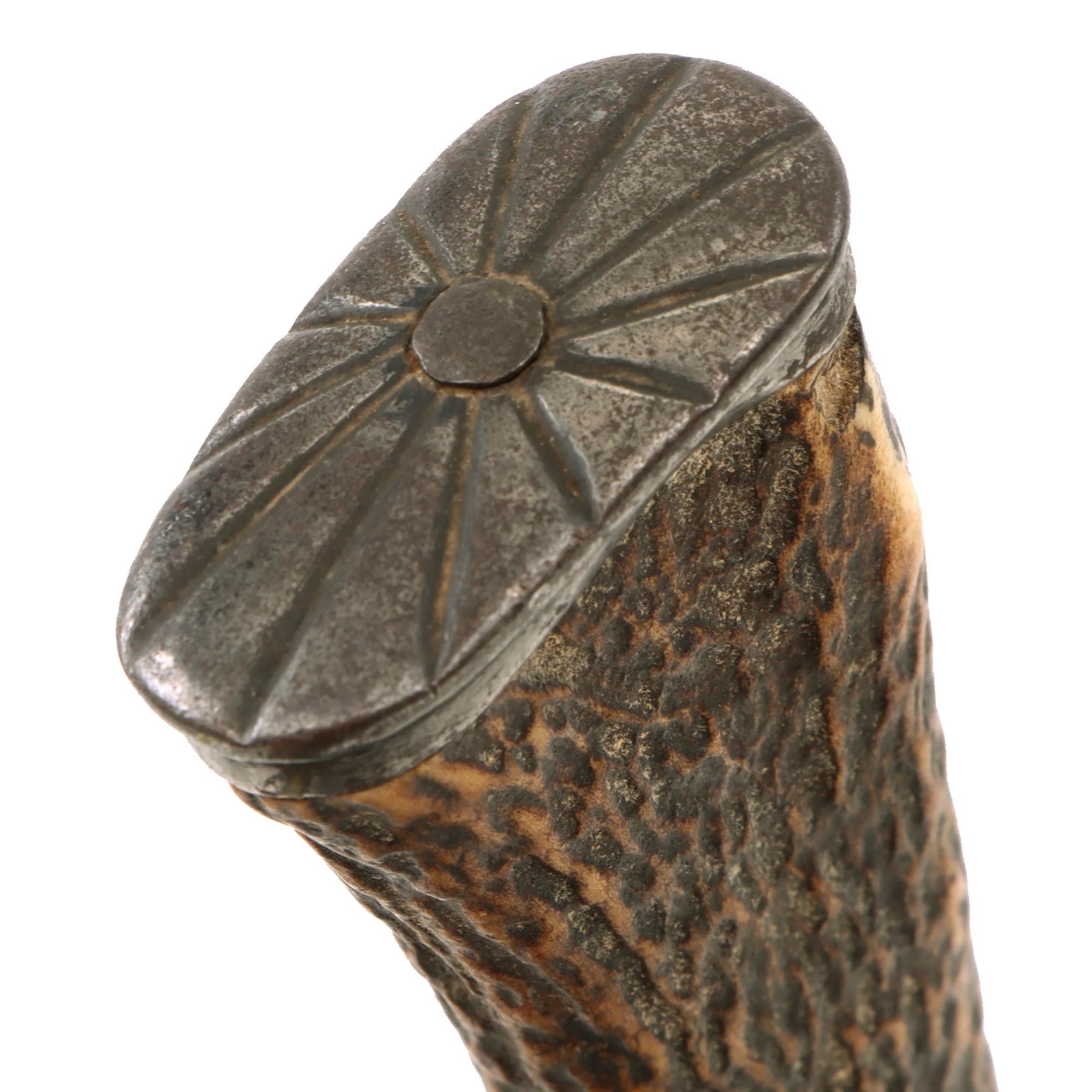 Original German Pre-WWI Stag Handle Hirschfänger Hunting Dagger by Weyersberg Kirschbaum & Cie with Scabbard — image 9