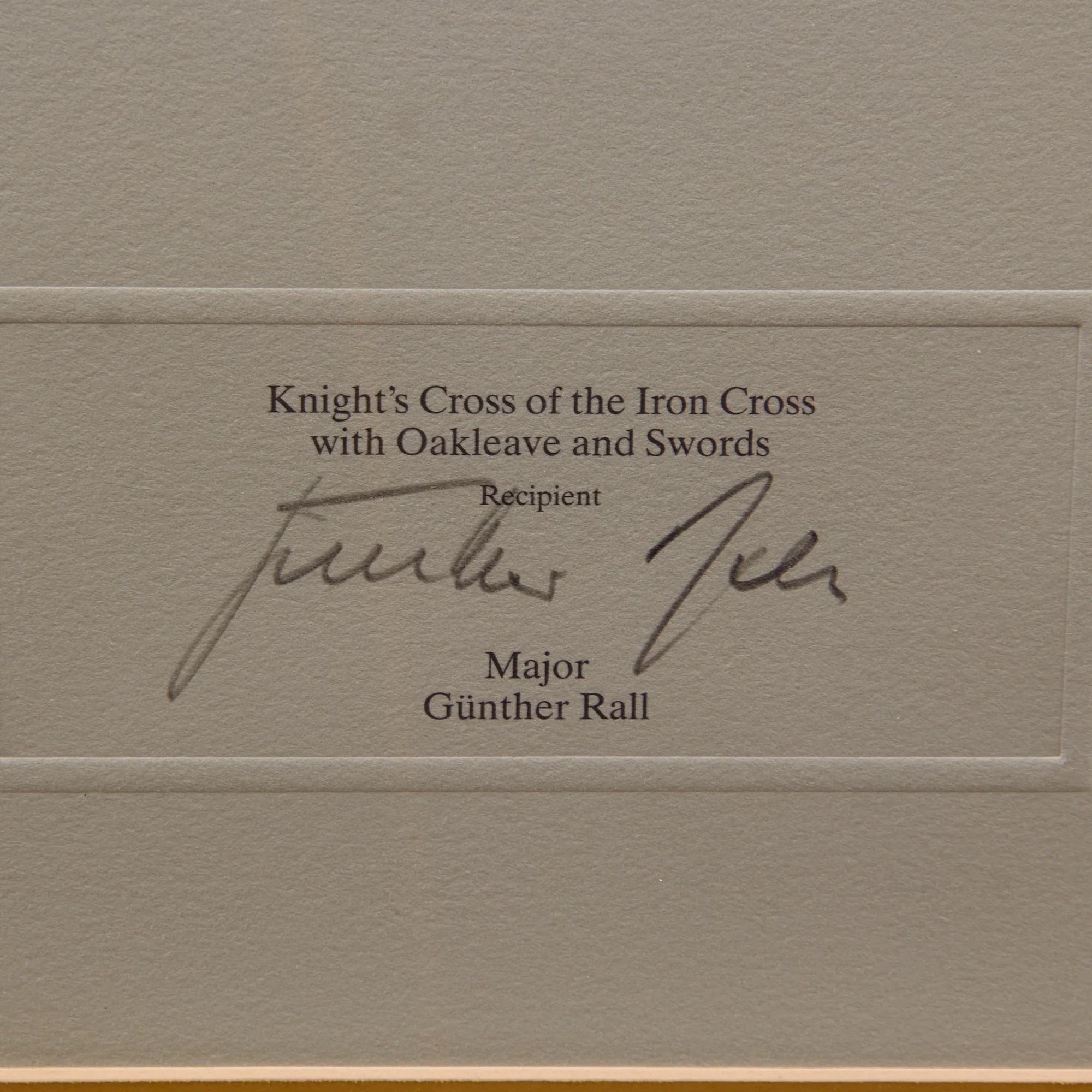 Original U.S. WWII Framed Günther Rall Print Signed by Author & Pilot - 310/500 22 ¼ x 28 ¼' — image 5