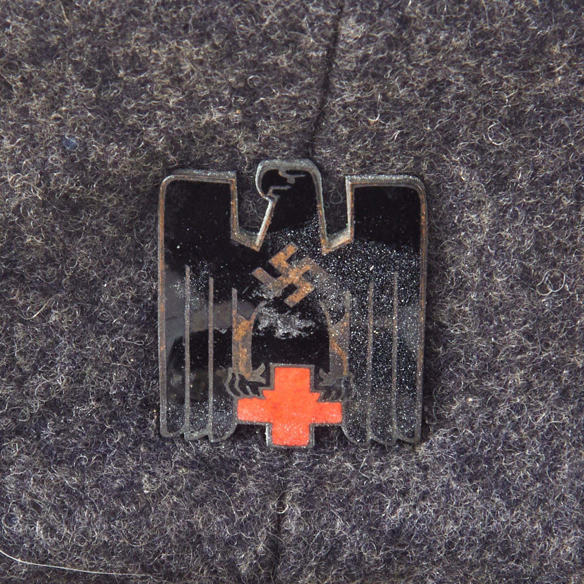 Original German WWII Red Cross DRK EM/NCO Schirmmütze Visor Cap - Deutsches Rotes Kreuz — image 5