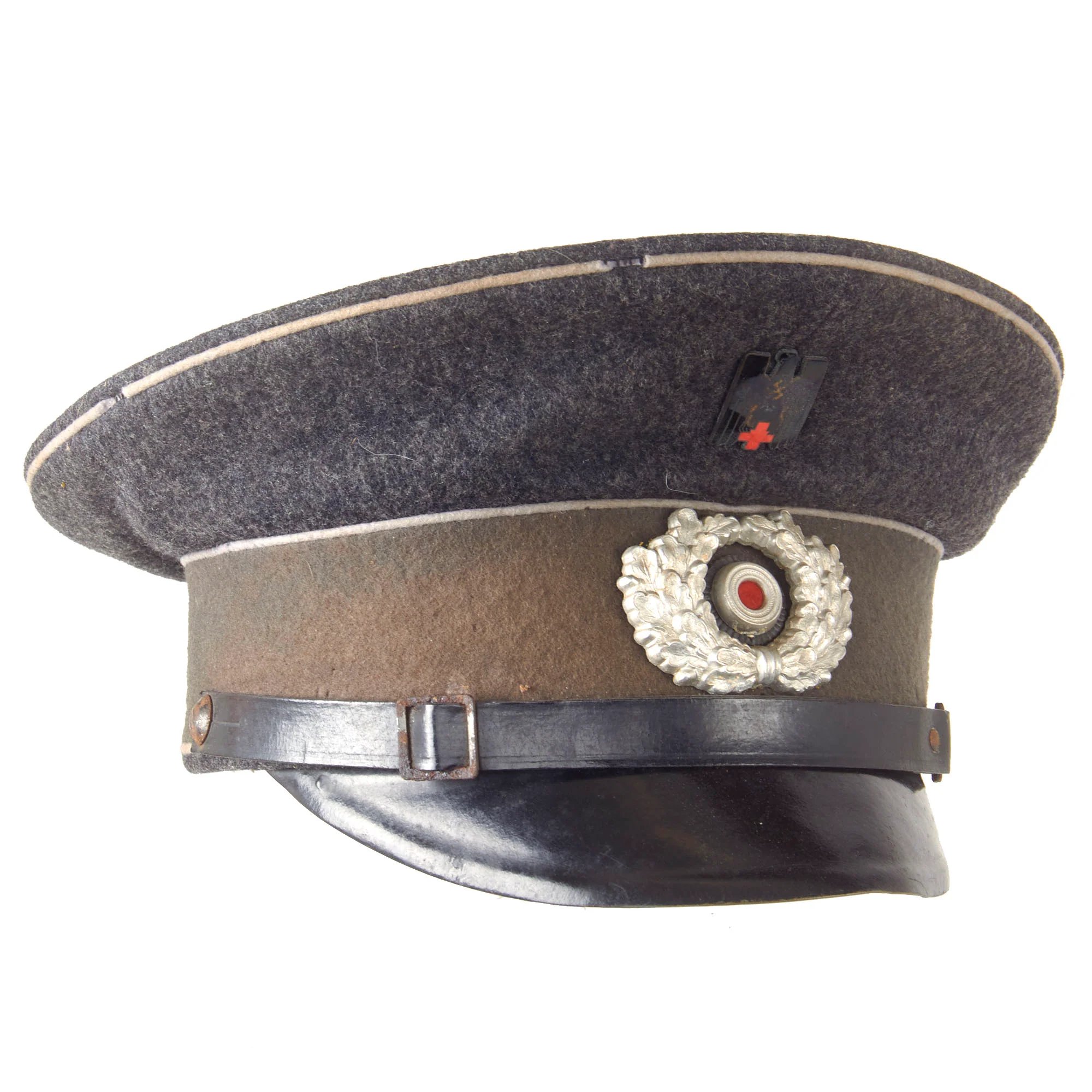 Original German WWII Red Cross DRK EM/NCO Schirmmütze Visor Cap - Deutsches Rotes Kreuz — image 9