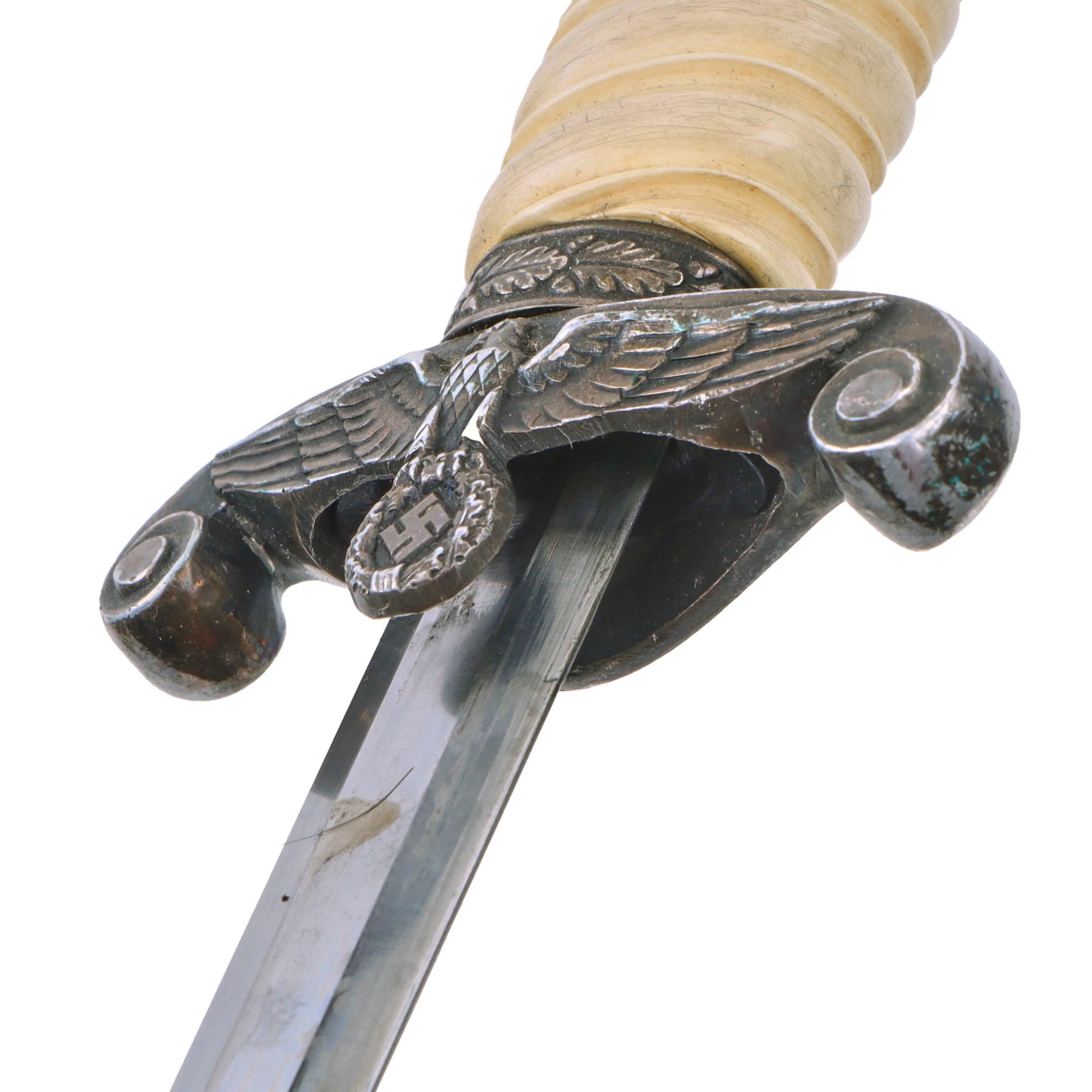 Original German WWII Army Heer Officer Dagger by Alcoso with Scabbard - circa 1940 - 1943 — image 12