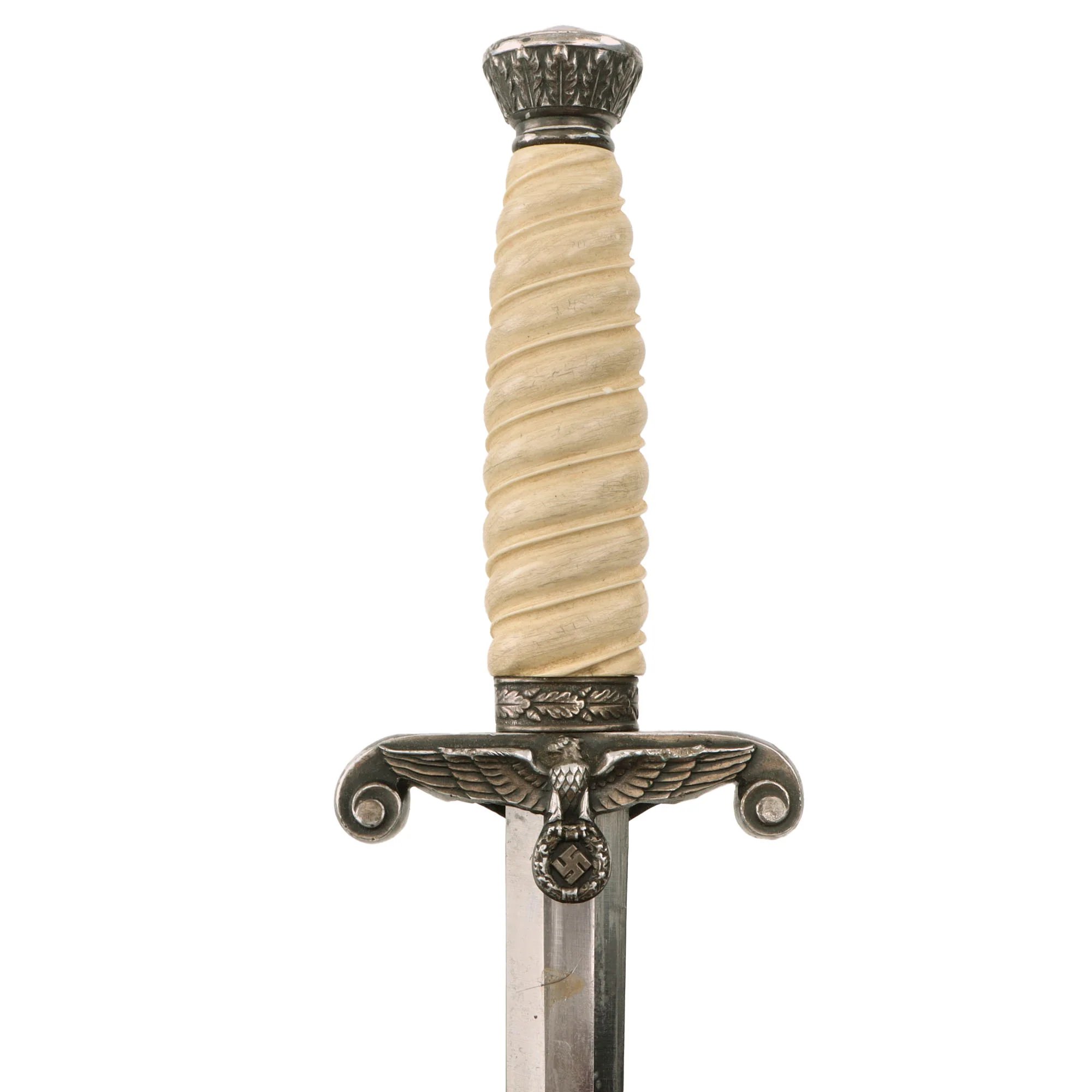 Original German WWII Army Heer Officer Dagger by Alcoso with Scabbard - circa 1940 - 1943 — image 7