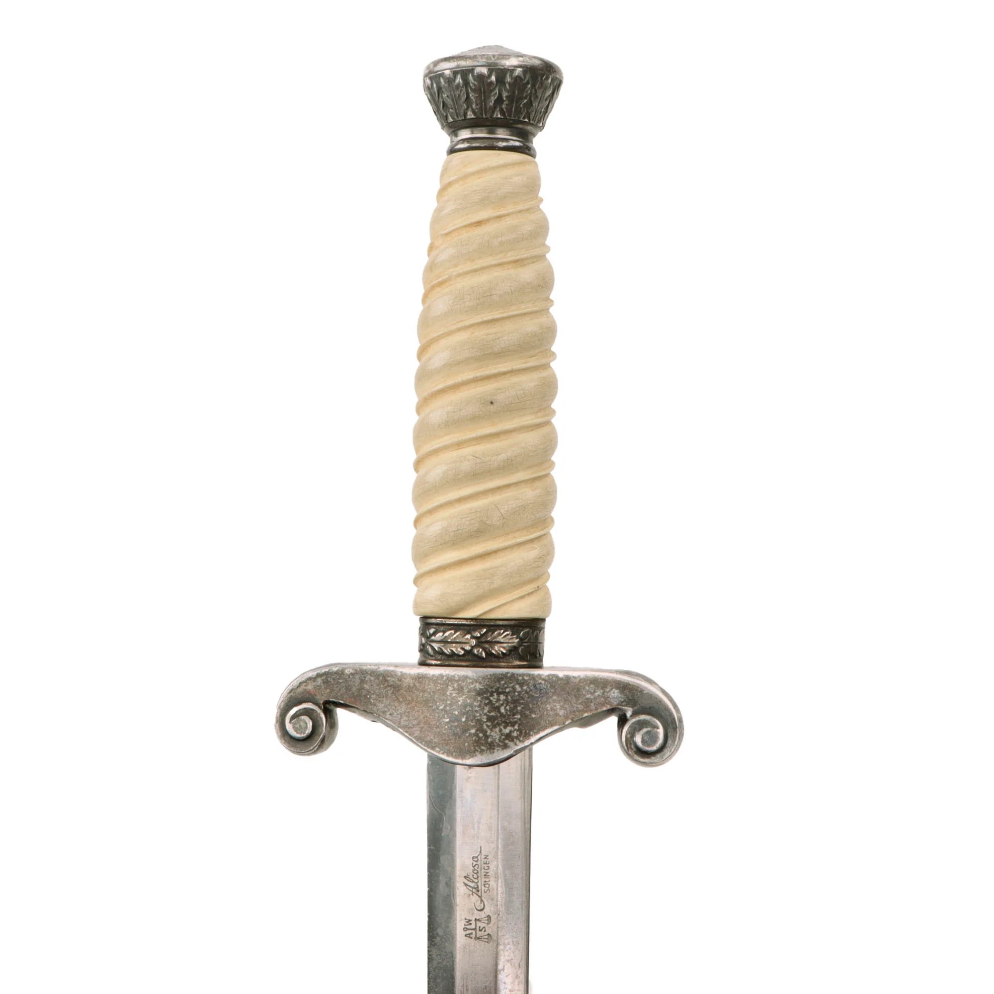 Original German WWII Army Heer Officer Dagger by Alcoso with Scabbard - circa 1940 - 1943 — image 9
