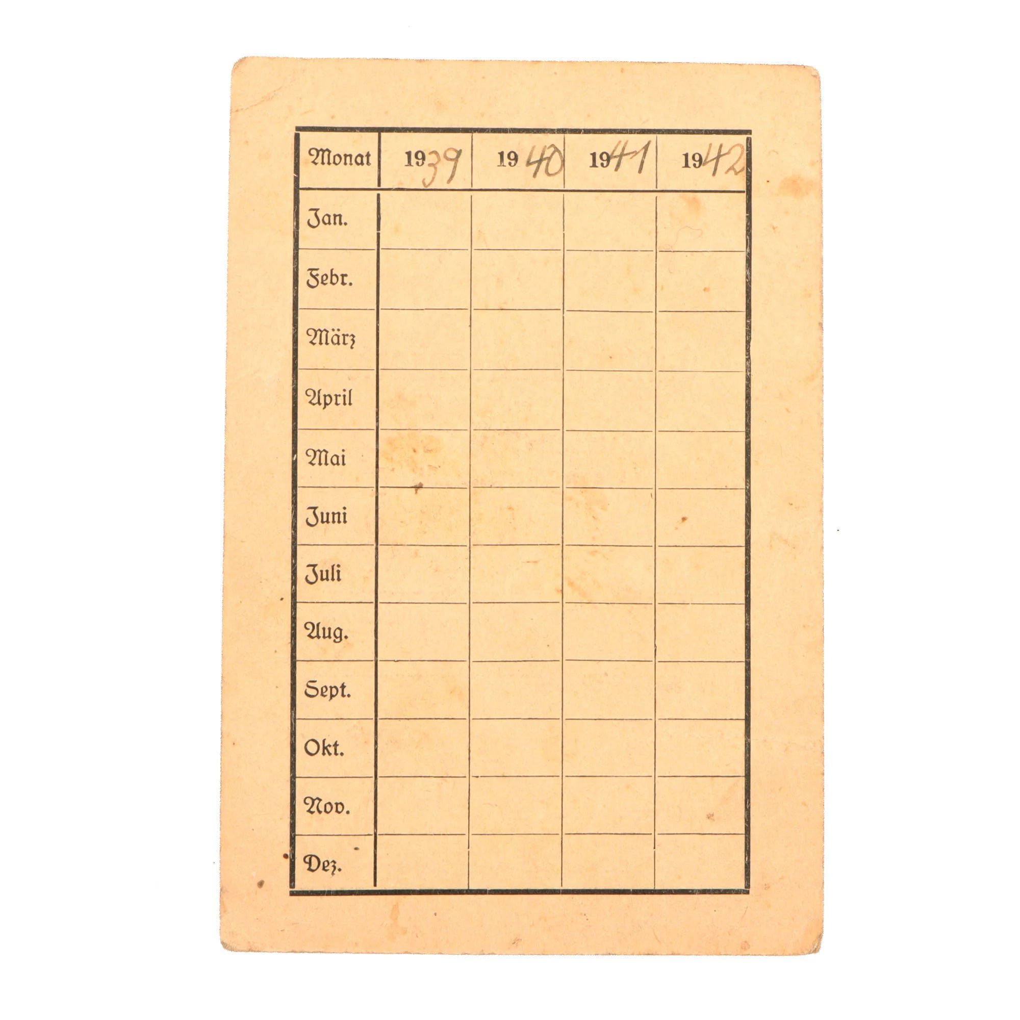 Original German WWII HJ Enamel Cap Badge Insignia by Frank & Reif of Stuttgart with HJ Stamp Card - RZM M1/102 — image 7