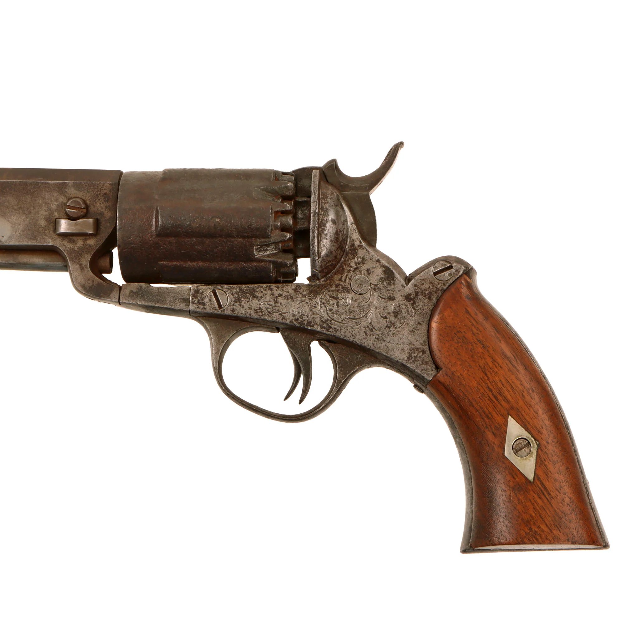 Original U.S. Civil War Rare John Walch 1859 Patent .36cal Navy Six Chamber 12 Shot Percussion Revolver Serial 20 - Only 200 Ever Made Circa 1859 - 1862 — image 10