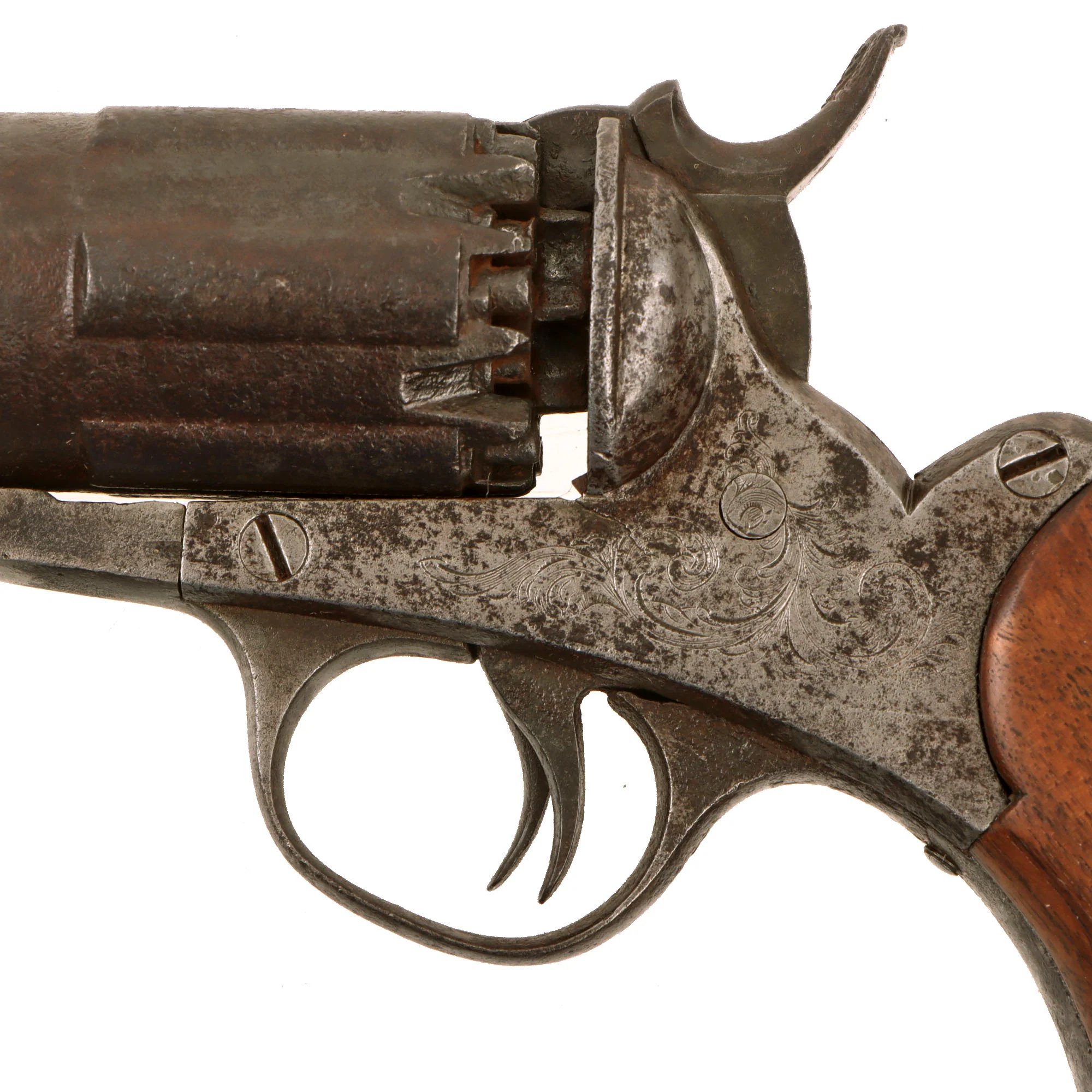 Original U.S. Civil War Rare John Walch 1859 Patent .36cal Navy Six Chamber 12 Shot Percussion Revolver Serial 20 - Only 200 Ever Made Circa 1859 - 1862 — image 11