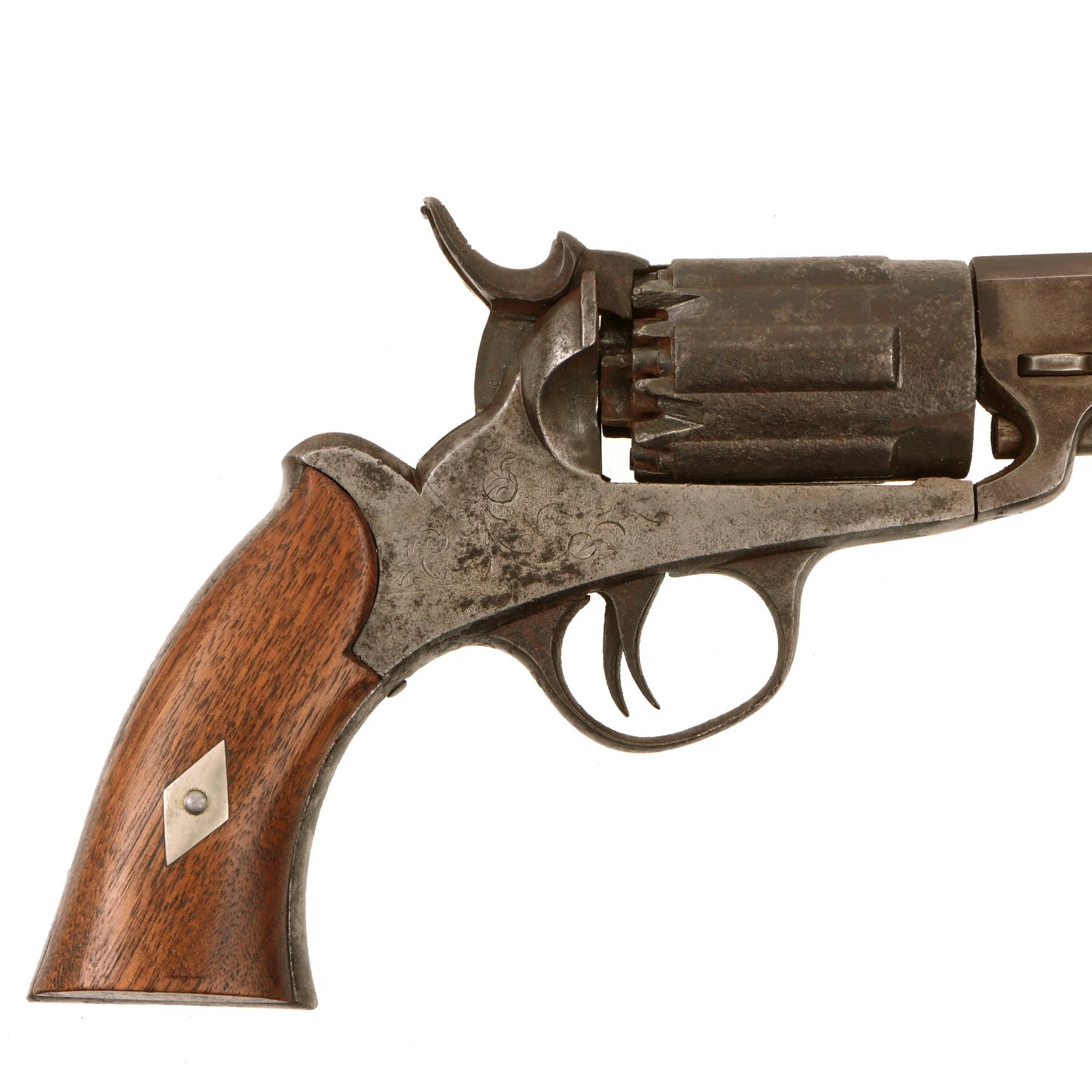 Original U.S. Civil War Rare John Walch 1859 Patent .36cal Navy Six Chamber 12 Shot Percussion Revolver Serial 20 - Only 200 Ever Made Circa 1859 - 1862 — image 13