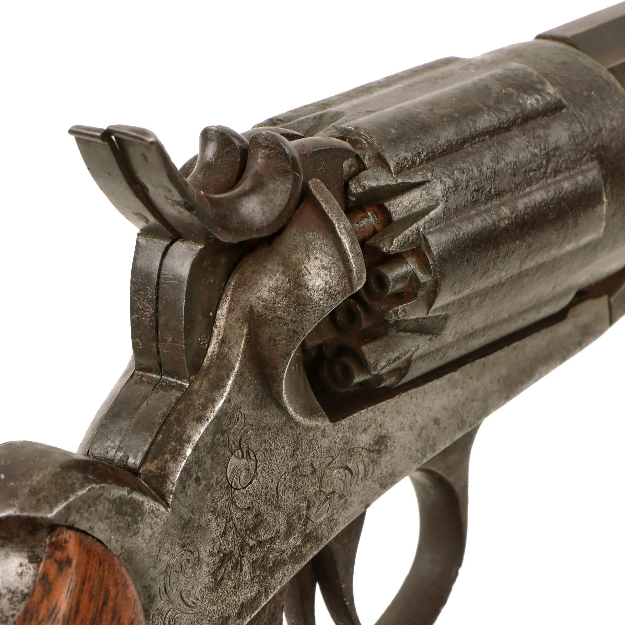 Original U.S. Civil War Rare John Walch 1859 Patent .36cal Navy Six Chamber 12 Shot Percussion Revolver Serial 20 - Only 200 Ever Made Circa 1859 - 1862 — image 18