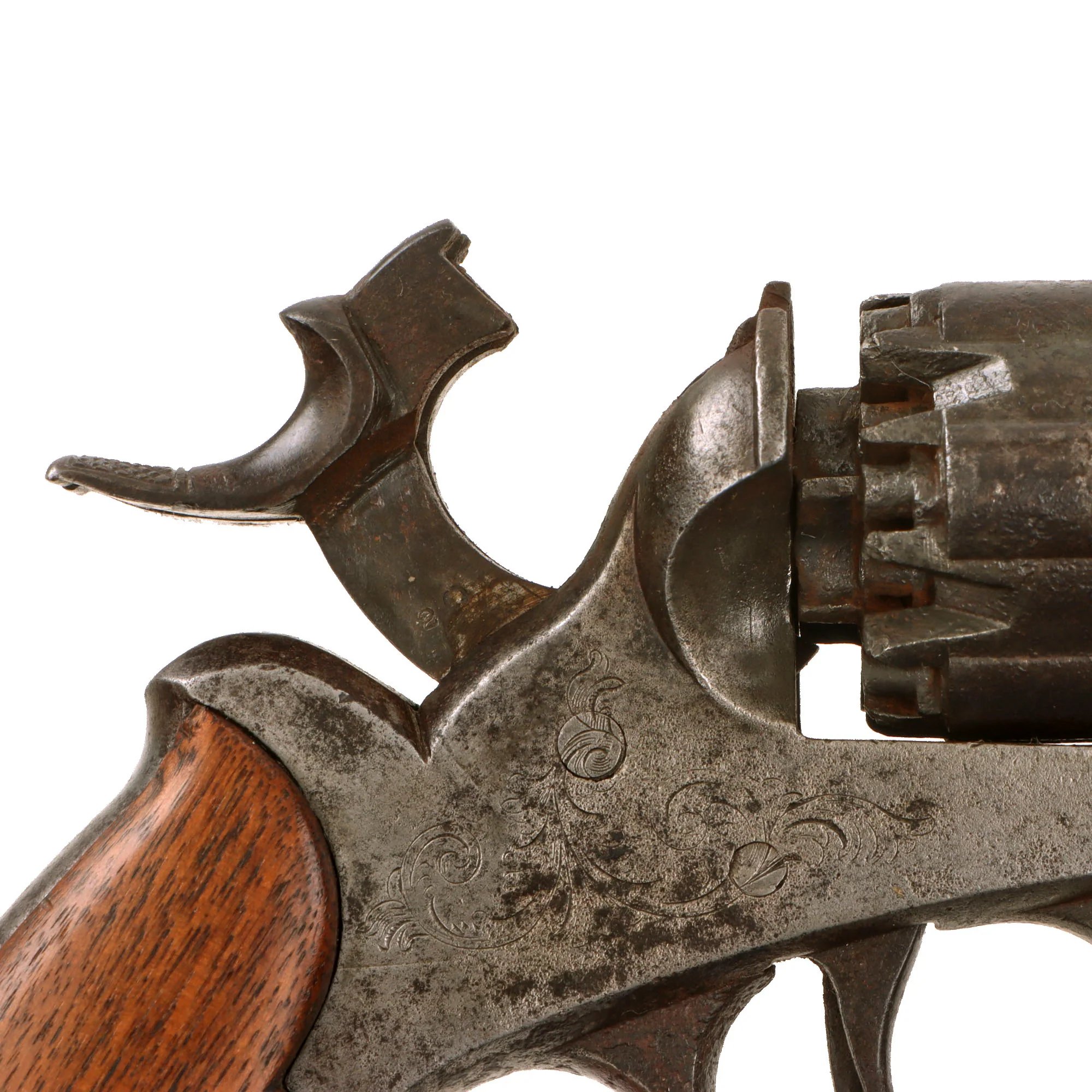 Original U.S. Civil War Rare John Walch 1859 Patent .36cal Navy Six Chamber 12 Shot Percussion Revolver Serial 20 - Only 200 Ever Made Circa 1859 - 1862 — image 32