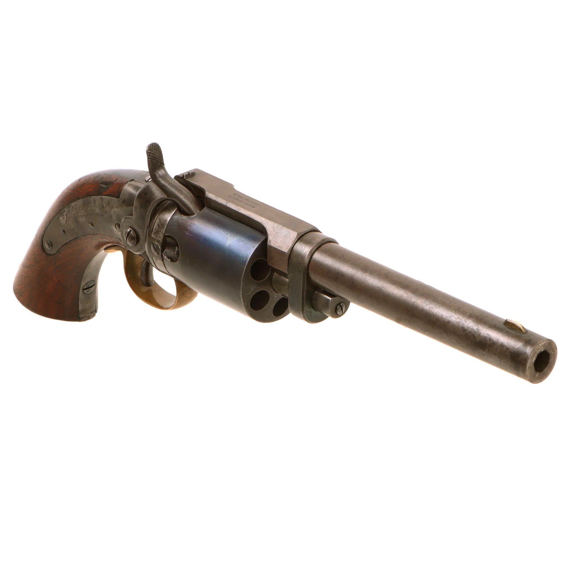 Original Rare U.S. Massachusetts Arms Company Wesson & Leavitt Patent First Model Dragoon Model Percussion Revolver - Serial No. 4 — image 4