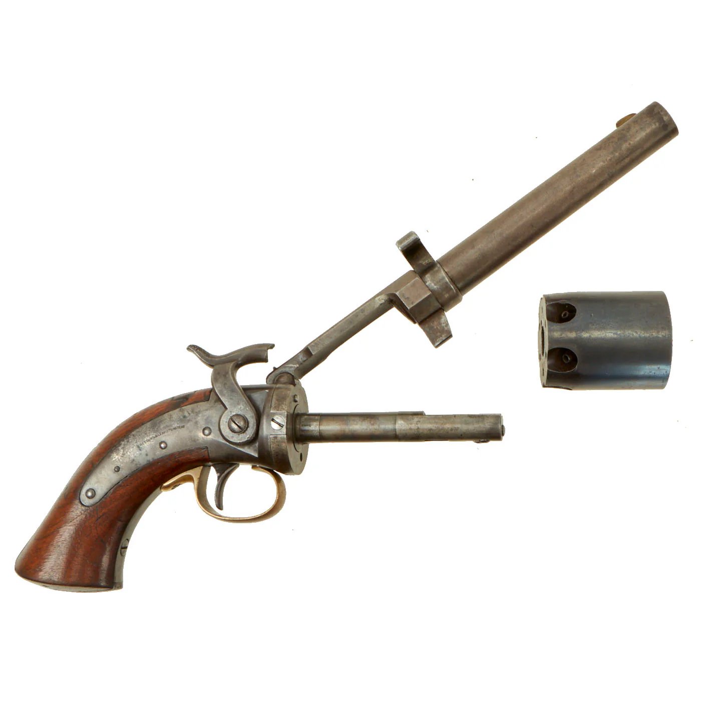 Original Rare U.S. Massachusetts Arms Company Wesson & Leavitt Patent First Model Dragoon Model Percussion Revolver - Serial No. 4 — image 5