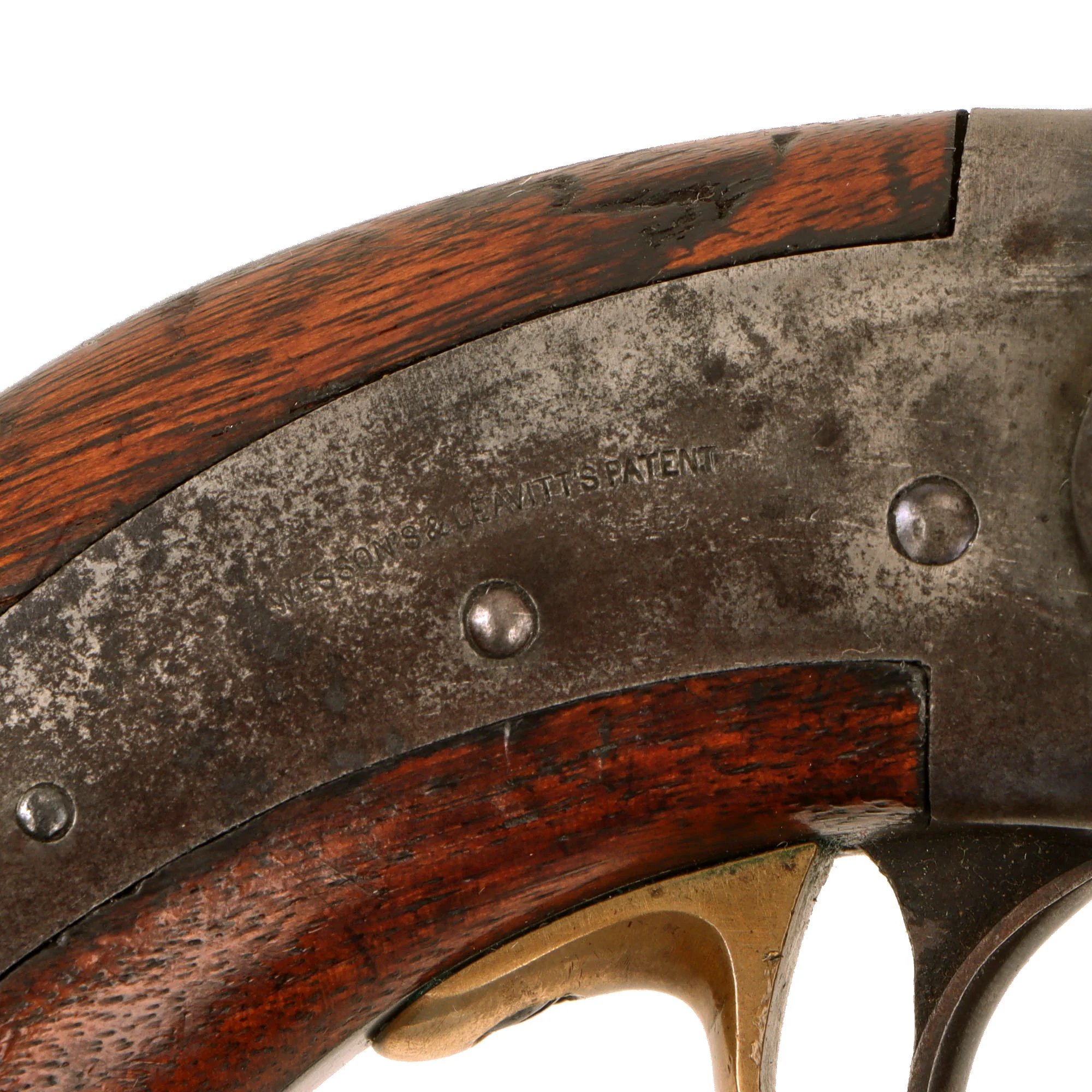 Original Rare U.S. Massachusetts Arms Company Wesson & Leavitt Patent First Model Dragoon Model Percussion Revolver - Serial No. 4 — image 7