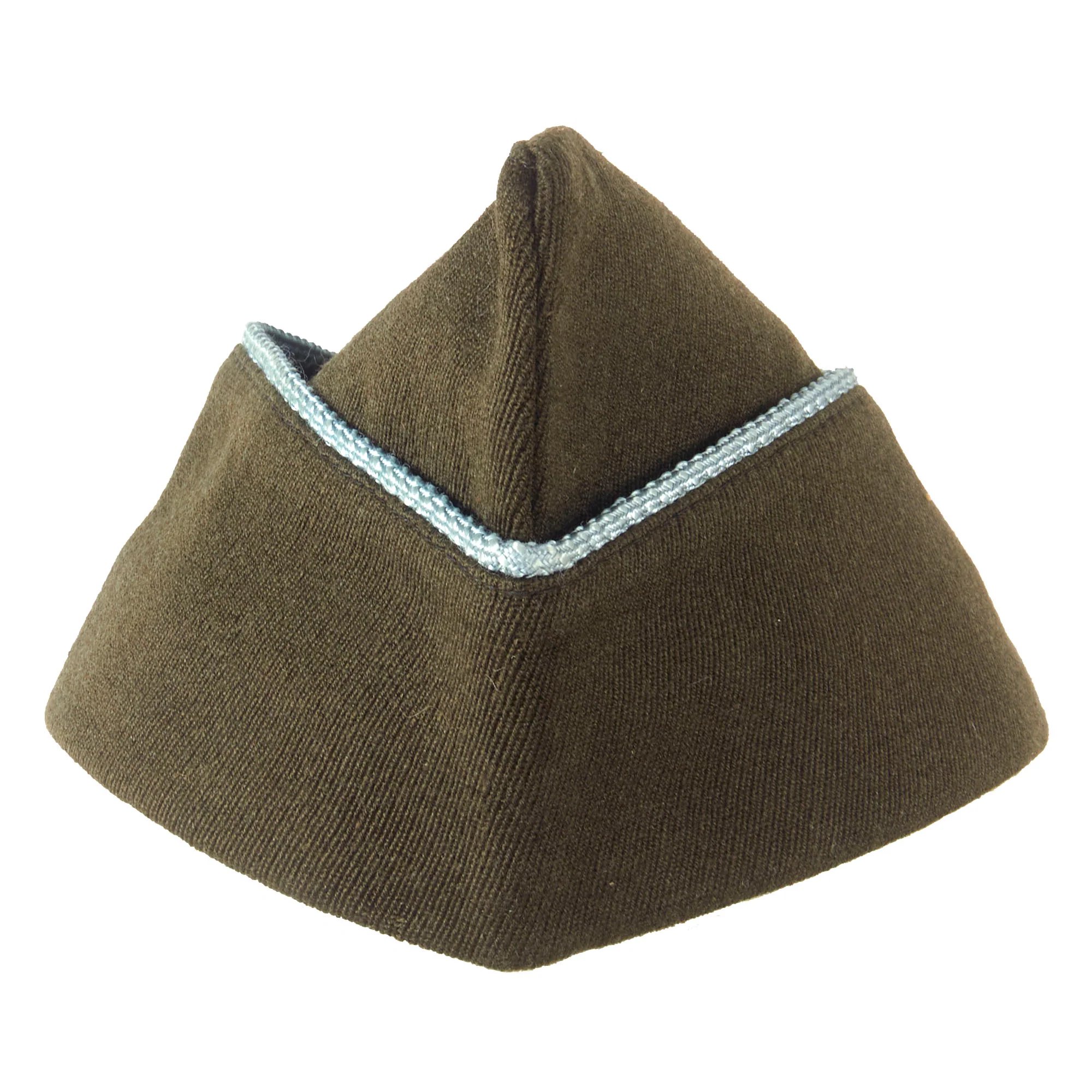 Original U.S. WWII Airborne Enlisted Garrison Cap with Infantry Piping & Early Glider Patch - Size 7 ⅛ — image 5