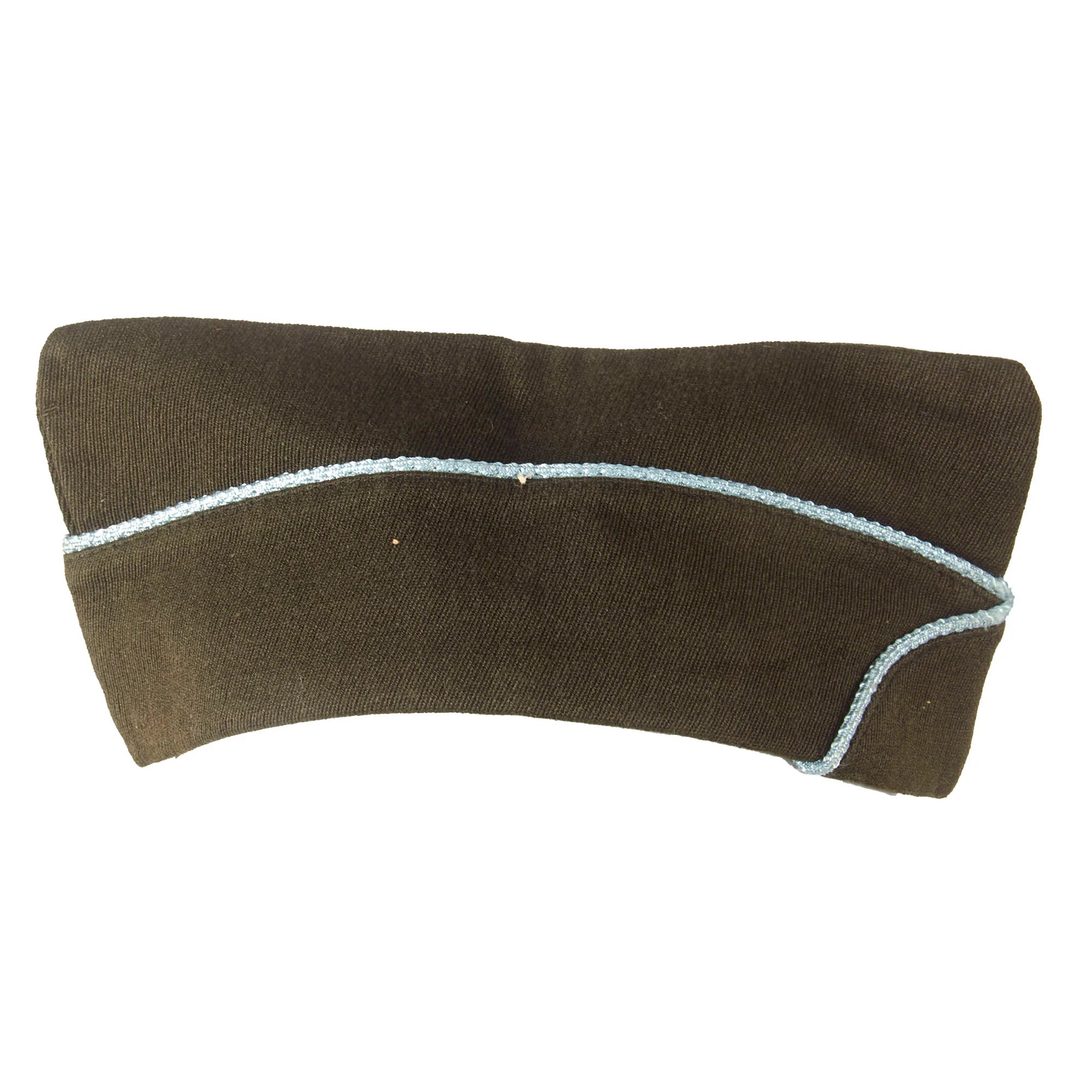 Original U.S. WWII Airborne Enlisted Garrison Cap with Infantry Piping & Early Glider Patch - Size 7 ⅛ — image 6