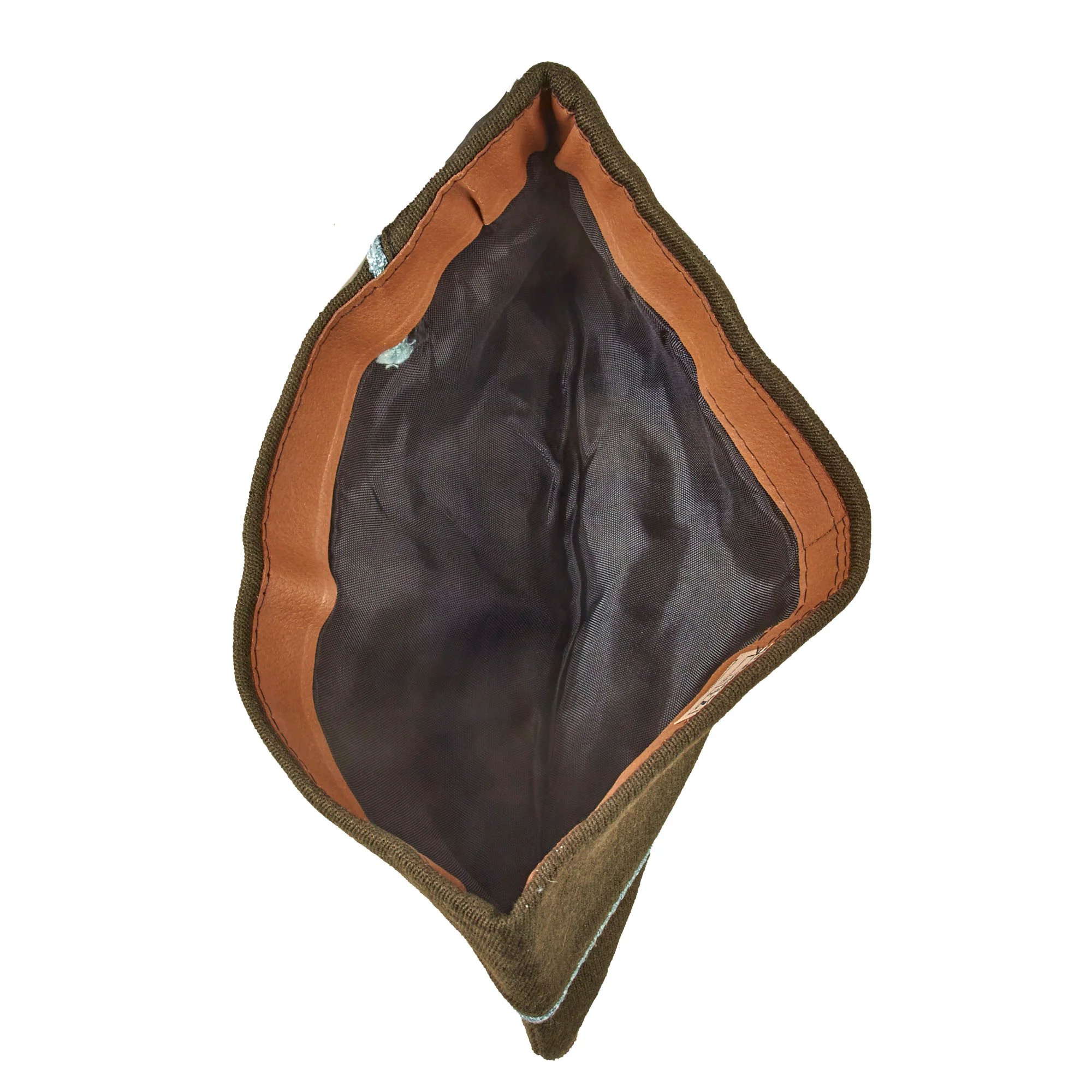 Original U.S. WWII Airborne Enlisted Garrison Cap with Infantry Piping & Early Glider Patch - Size 7 ⅛ — image 8