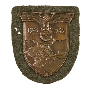 Original German WWII Heer Army Crimea Krim Shield Decoration with …