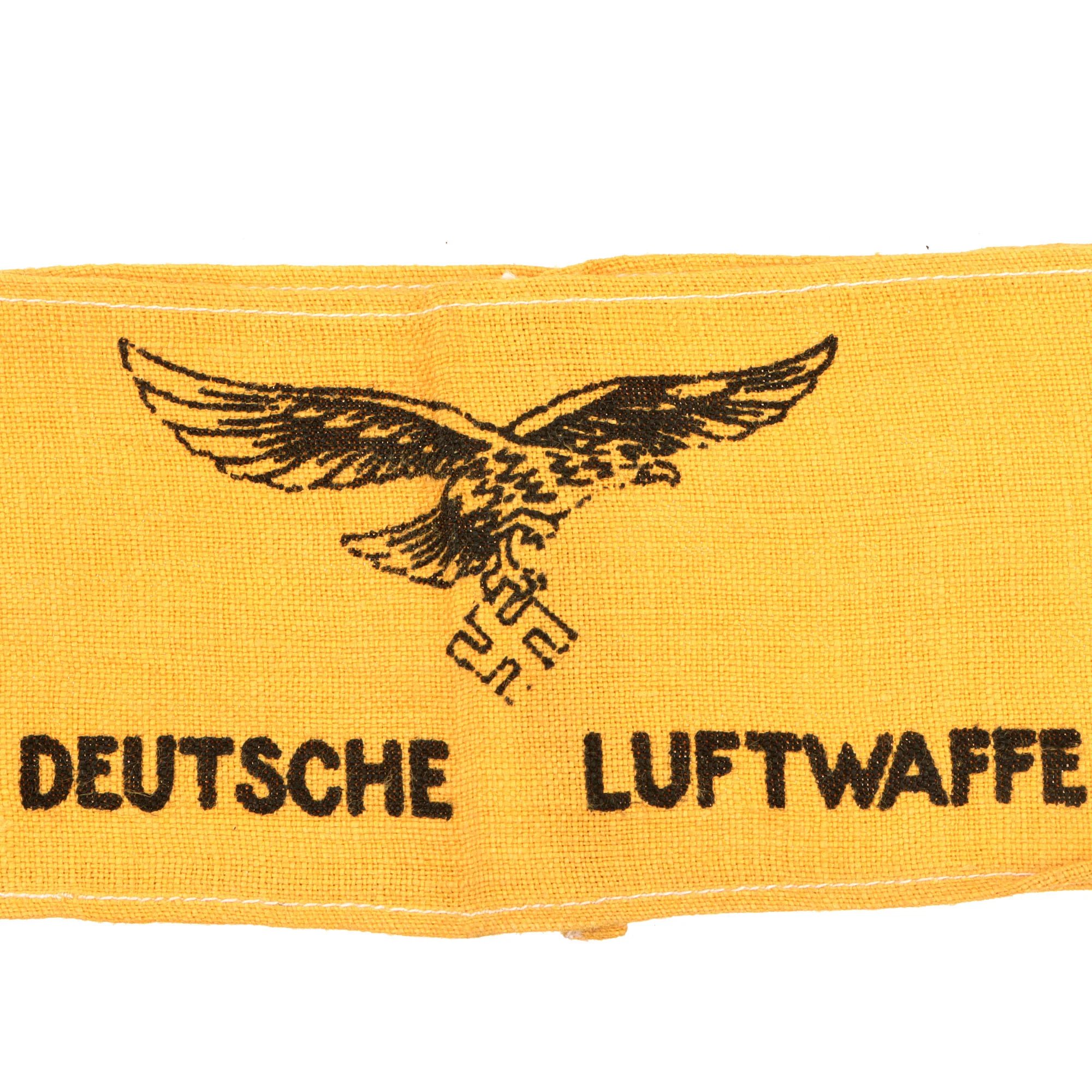 Original German WWII Unissued Deutsche Luftwaffe Air Crew Bailout Identification Armband — image 2