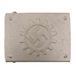 Original German WWII DAF Aluminum Belt Buckle by Friedrich Linden …