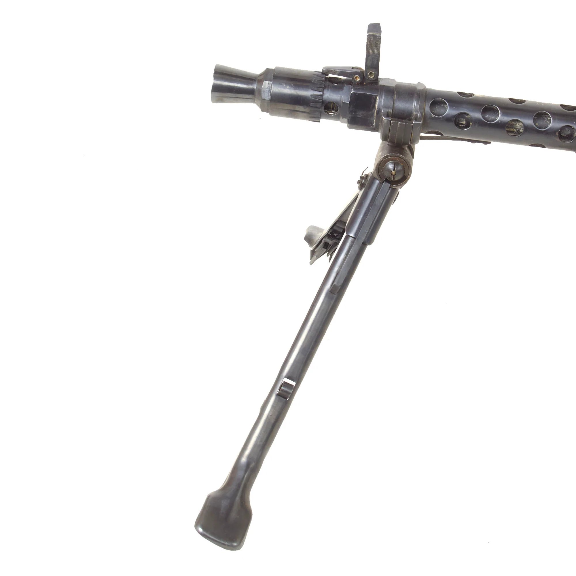 Original German WWII MG 34 Display Machine Gun Serial 7876 with Belt Carrier, Barrel in Carrier, Ammo Box, and Two Belts of Inert Ammo — image 21