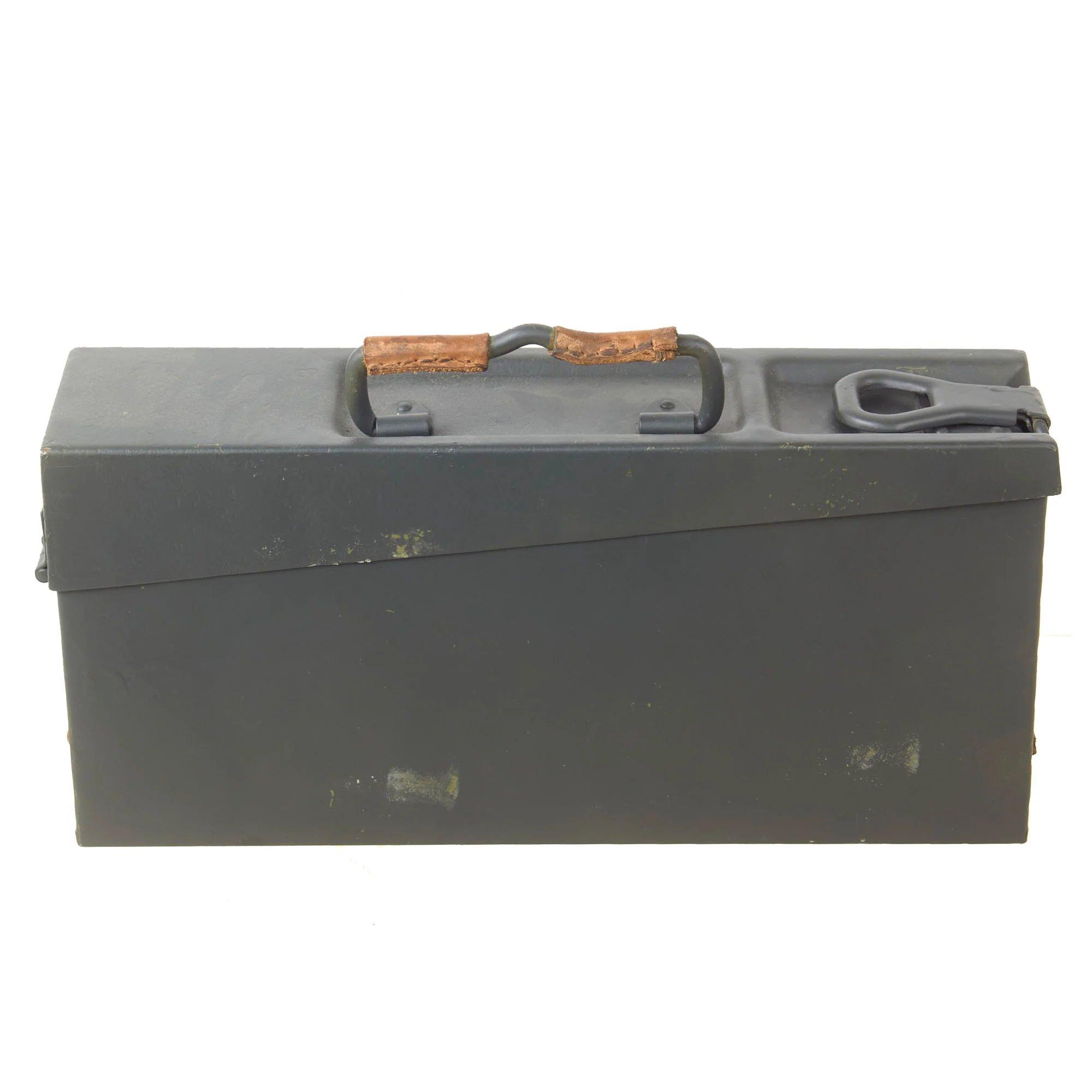 Original German WWII MG 34 Display Machine Gun Serial 7876 with Belt Carrier, Barrel in Carrier, Ammo Box, and Two Belts of Inert Ammo — image 29