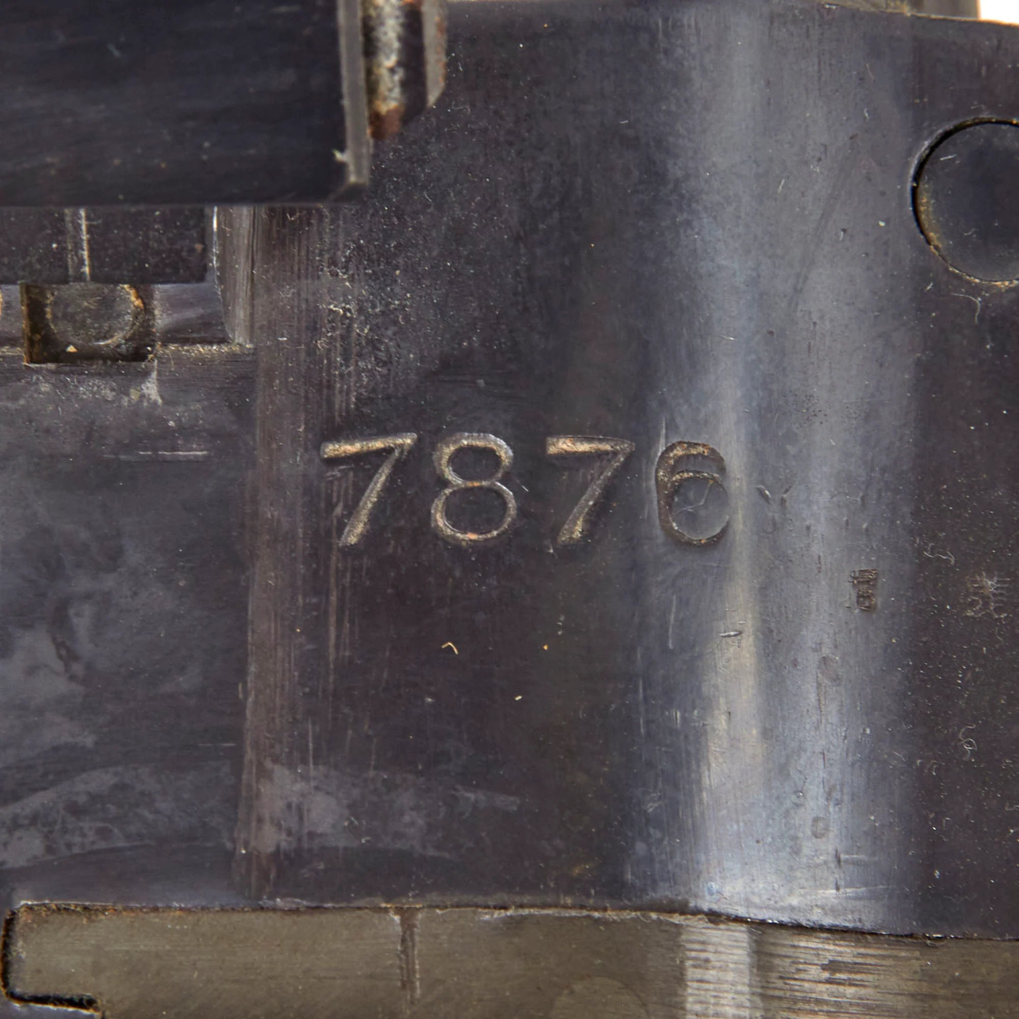 Original German WWII MG 34 Display Machine Gun Serial 7876 with Belt Carrier, Barrel in Carrier, Ammo Box, and Two Belts of Inert Ammo — image 6