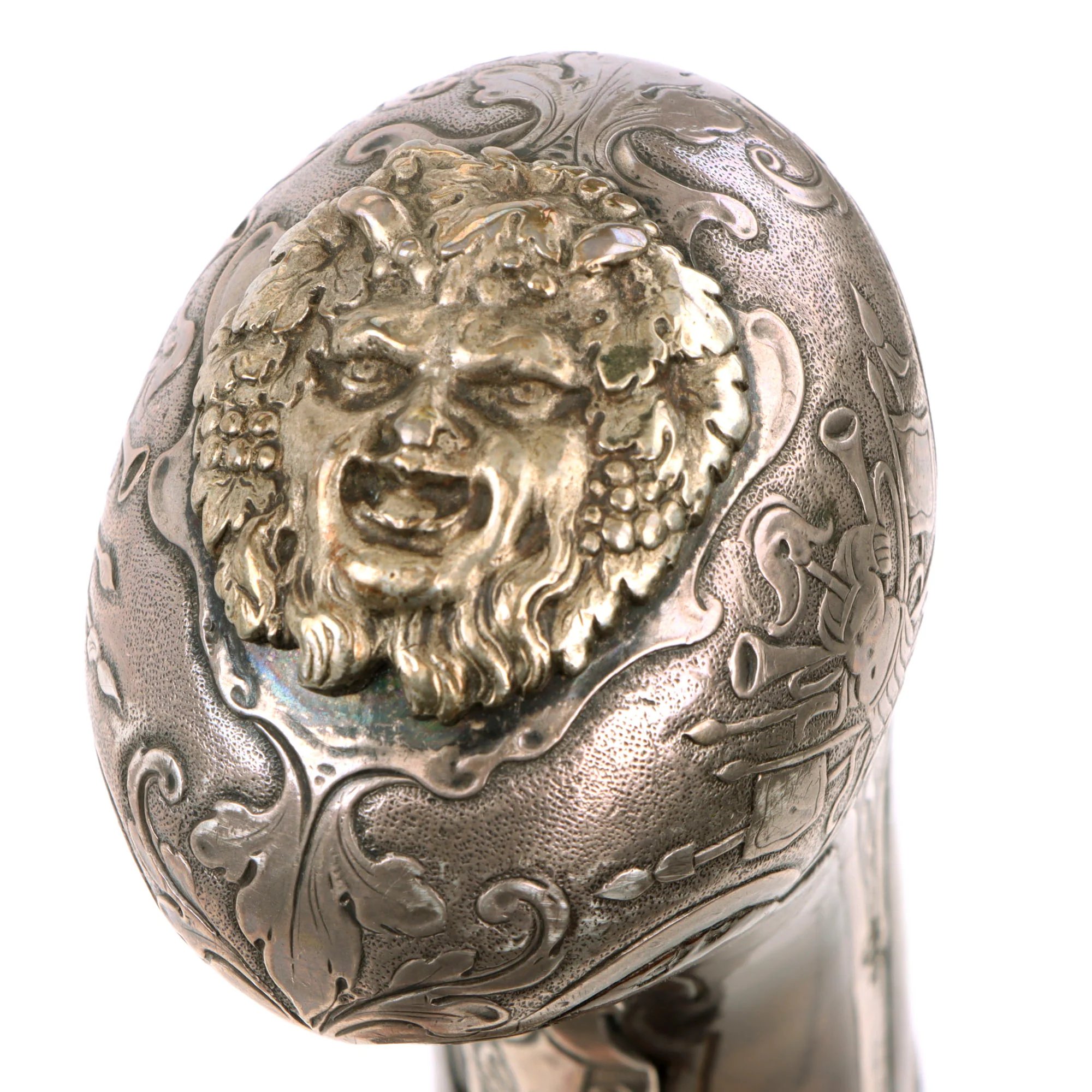 Original 1730s Silesian Polish Prussian Noble Gurowski Family Matched Pair of 22-Bore Flintlock Holster Pistols with Silver Mounts and Brass Barrels — image 7