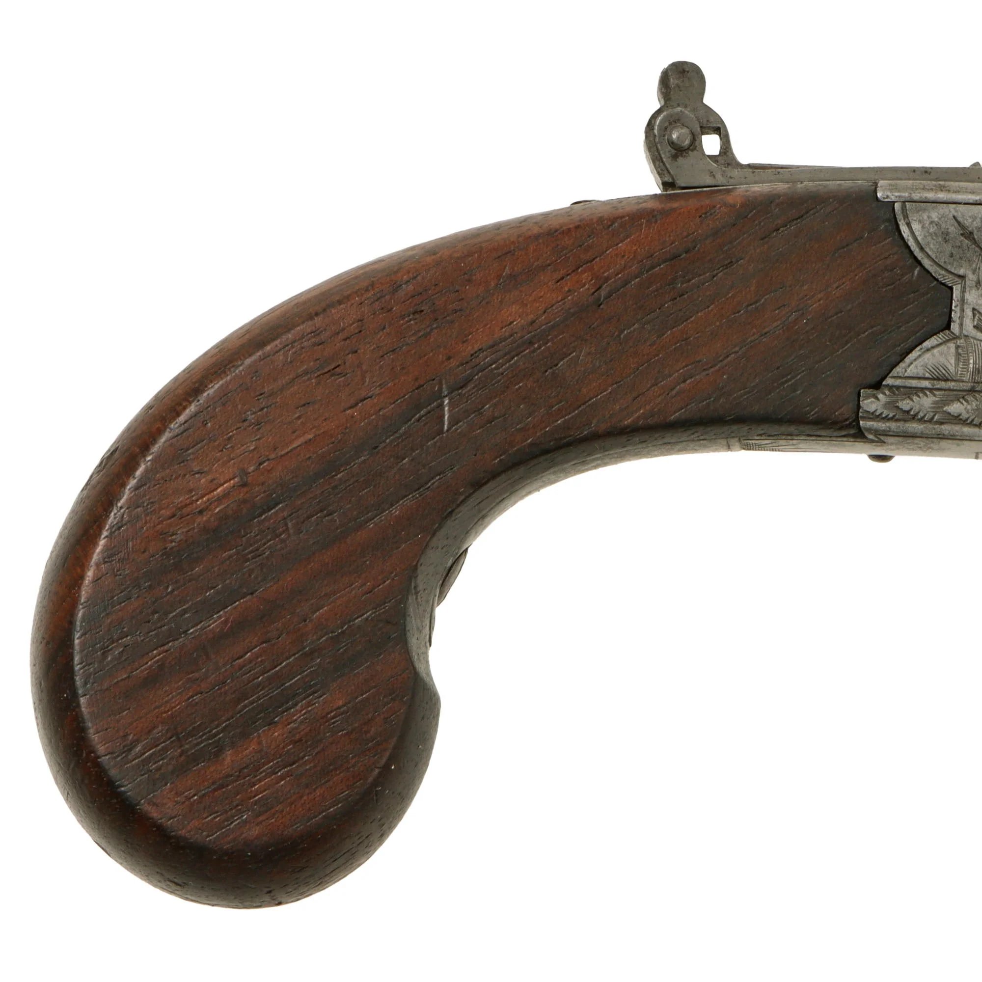 Original British Triple Barrel Percussion Converted Boxlock Tap Action Pistol by Thomas Cartmell of Doncaster - circa 1820 — image 11
