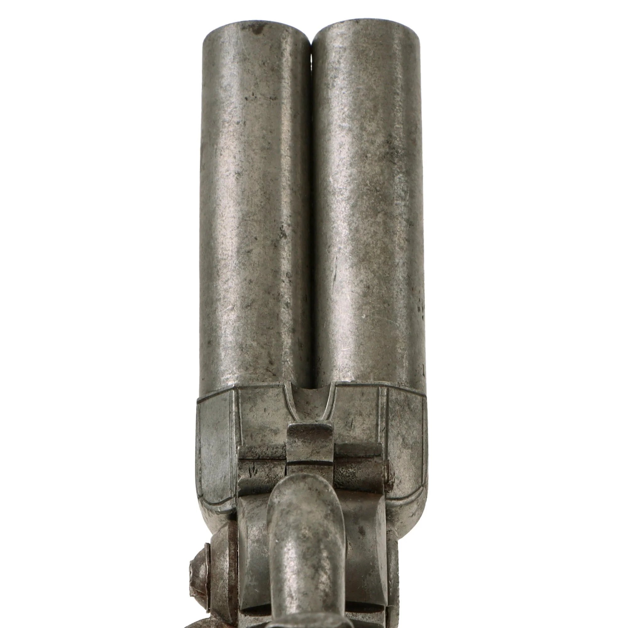 Original British Triple Barrel Percussion Converted Boxlock Tap Action Pistol by Thomas Cartmell of Doncaster - circa 1820 — image 15