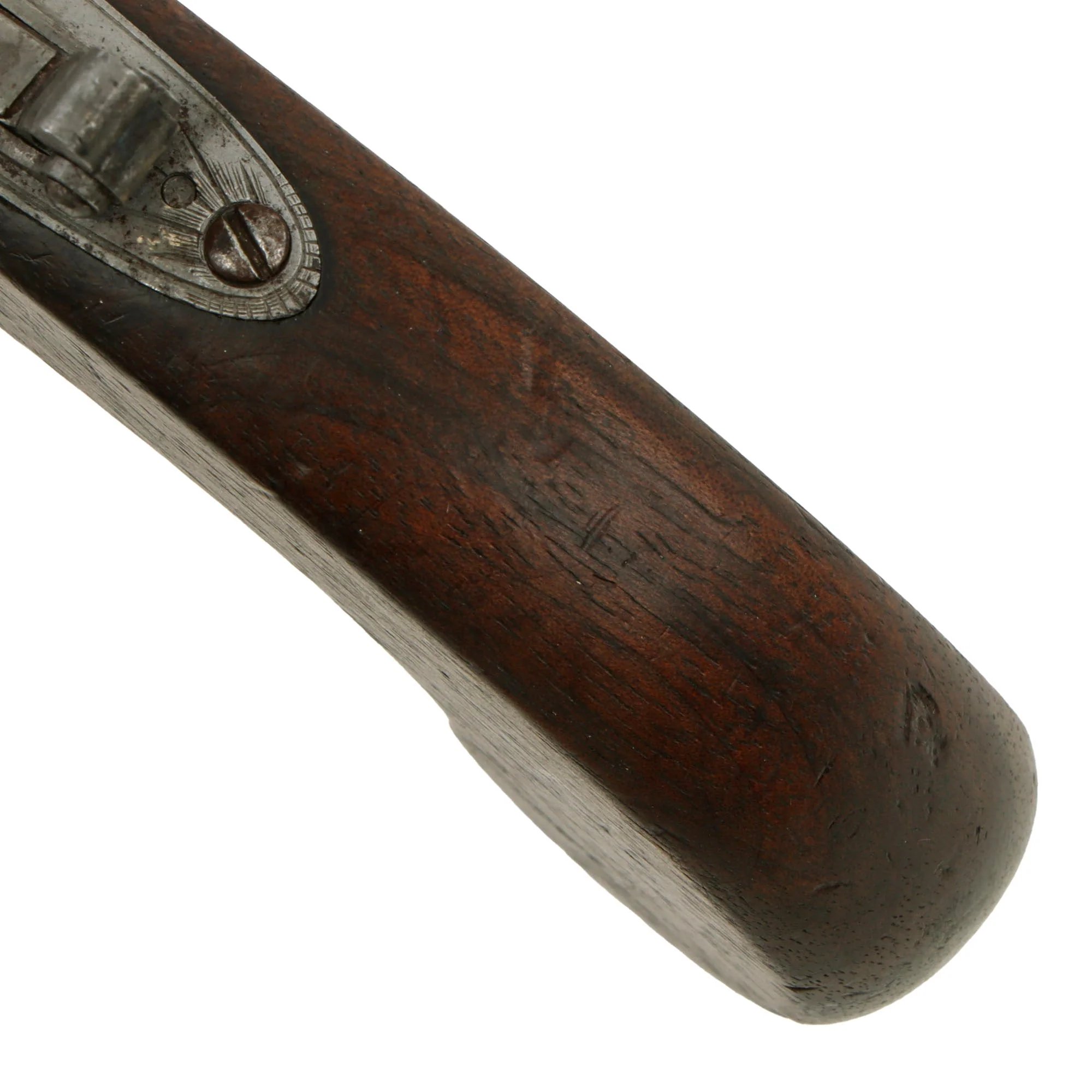 Original British Triple Barrel Percussion Converted Boxlock Tap Action Pistol by Thomas Cartmell of Doncaster - circa 1820 — image 17