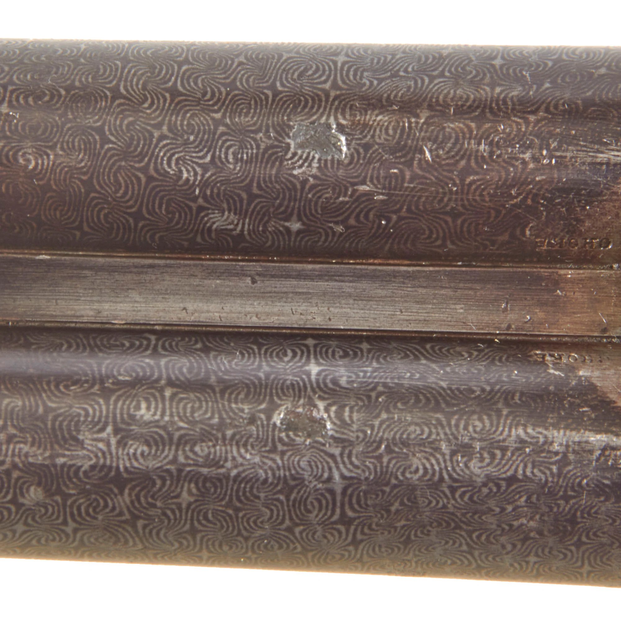 Original British 12 Bore Double Damascus Barrel Hammer Shotgun by W. & C. Scott & Son with Figured Walnut Stock Serial 47072 - Circa 1890 — image 12