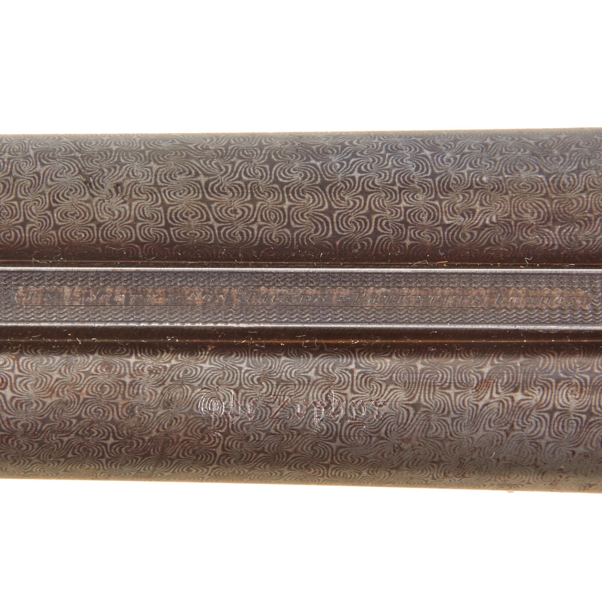 Original British 12 Bore Double Damascus Barrel Hammer Shotgun by W. & C. Scott & Son with Figured Walnut Stock Serial 47072 - Circa 1890 — image 18