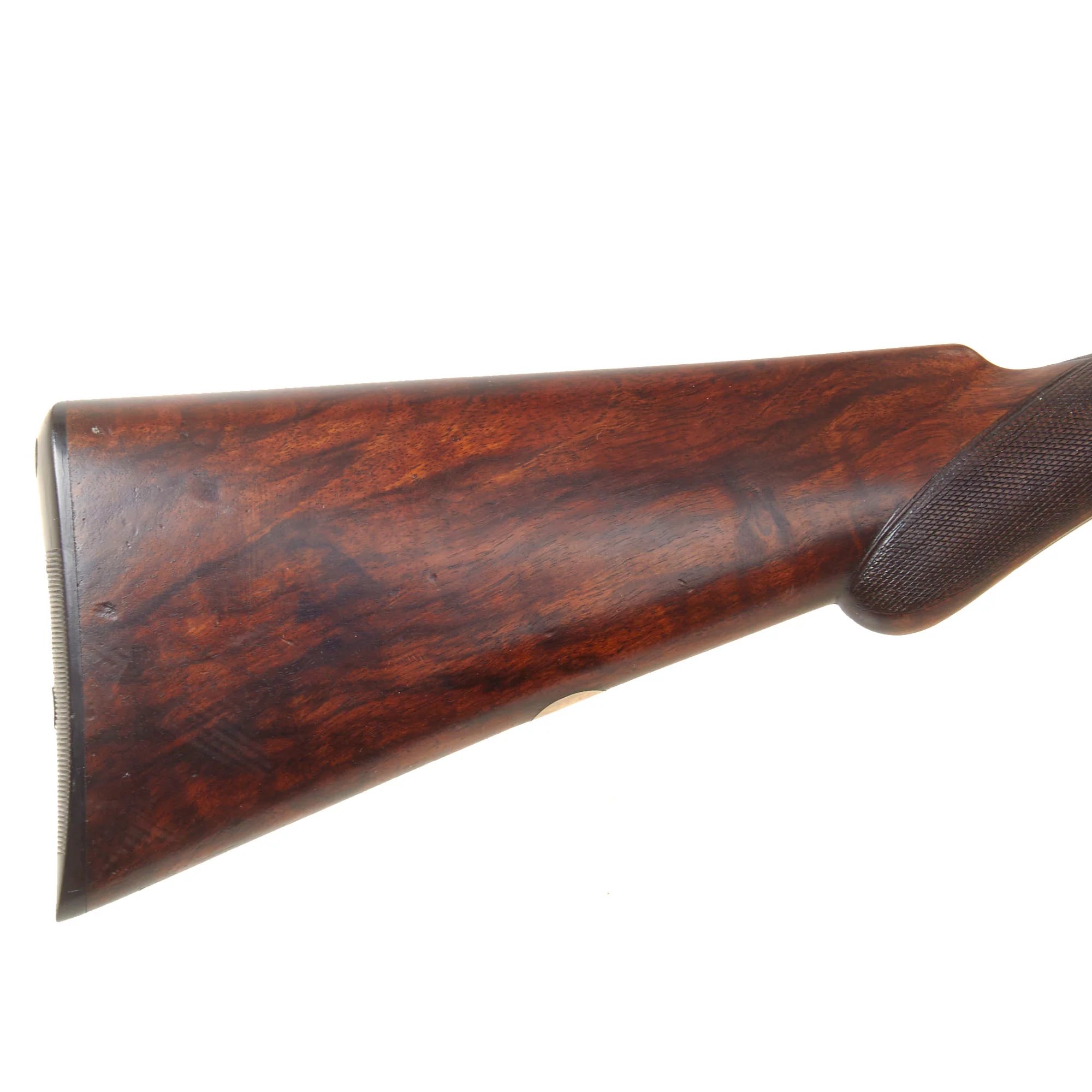 Original British 12 Bore Double Damascus Barrel Hammer Shotgun by W. & C. Scott & Son with Figured Walnut Stock Serial 47072 - Circa 1890 — image 19