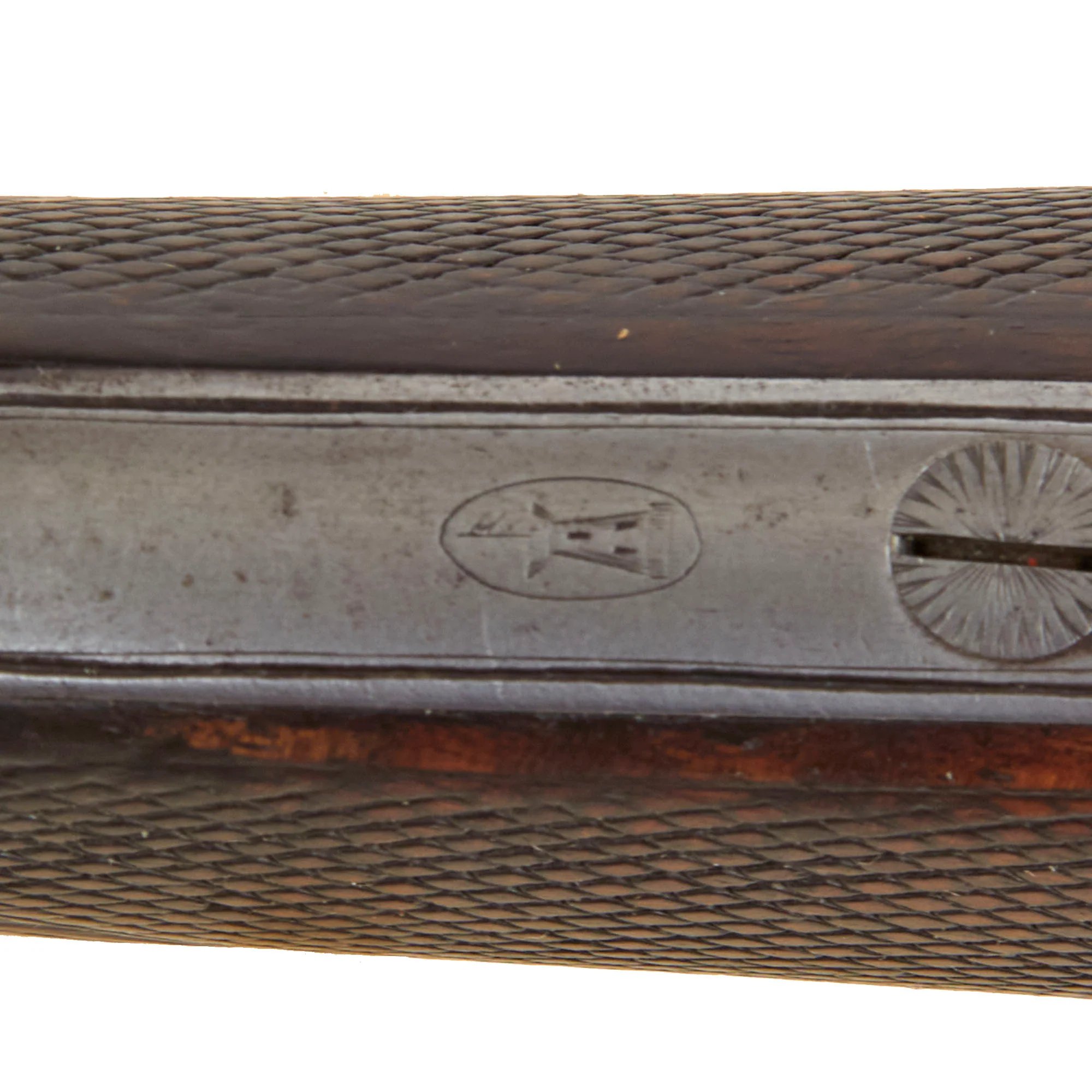 Original British 12 Bore Double Damascus Barrel Hammer Shotgun by W. & C. Scott & Son with Figured Walnut Stock Serial 47072 - Circa 1890 — image 28