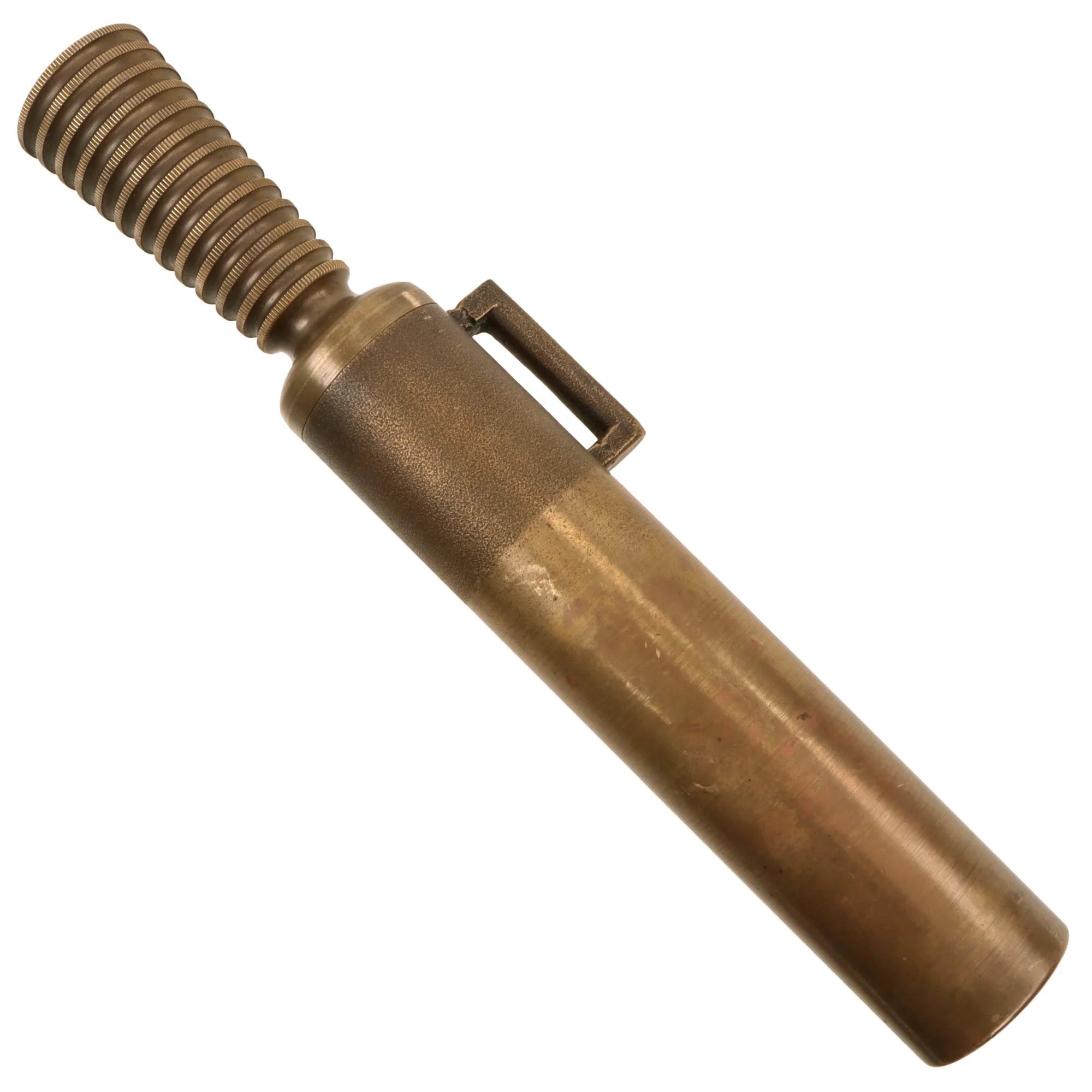 Original German WWII Kriegsmarine Navy Diver's Knife with Great KM Proof Stamps & Scabbard — image 4