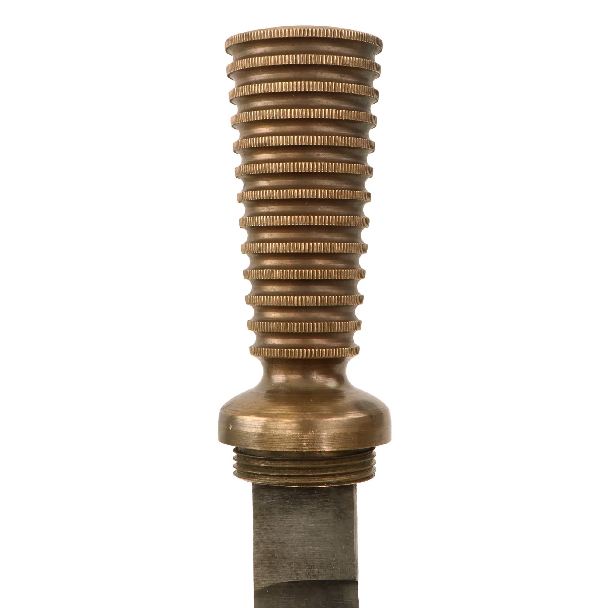 Original German WWII Kriegsmarine Navy Diver's Knife with Great KM Proof Stamps & Scabbard — image 7